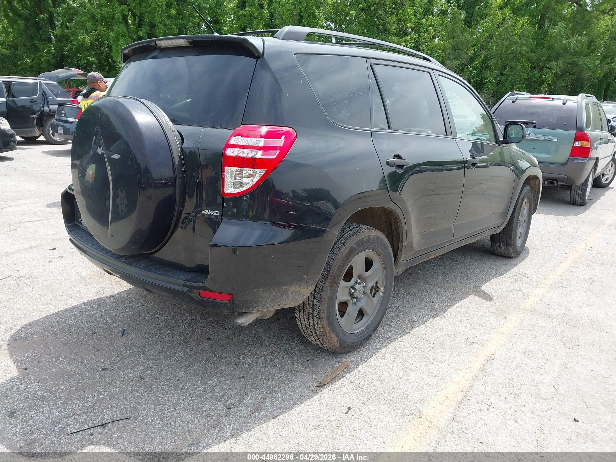 2010 Toyota Rav4 Base V6 Black vin: JTMBK4DVXA5084929