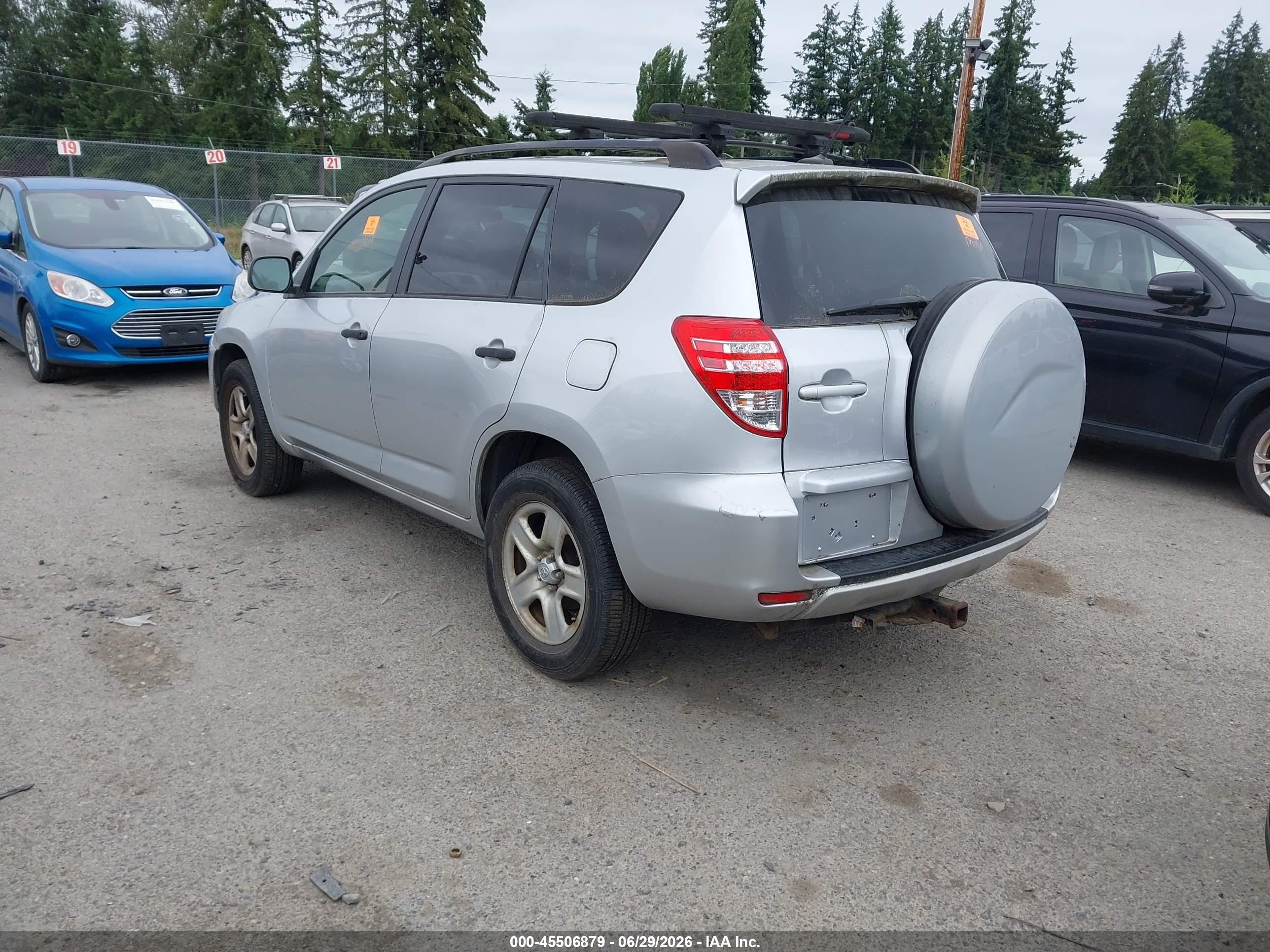 2012 Toyota Rav4 Base V6 Silver vin: JTMBK4DVXCD018812