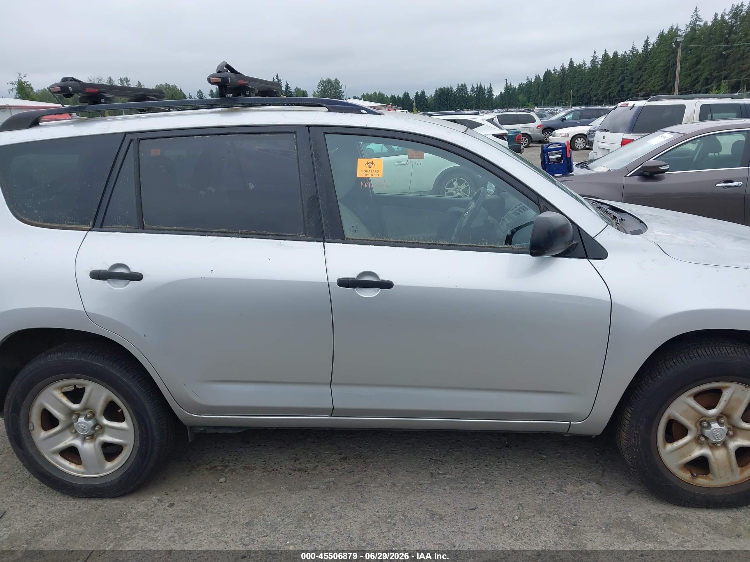 2012 Toyota Rav4 Base V6 Silver vin: JTMBK4DVXCD018812