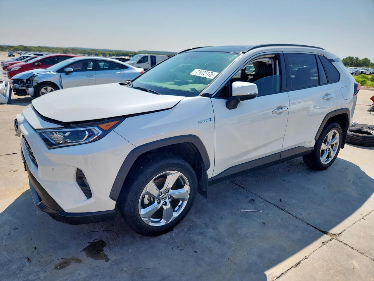2020 Toyota Rav4 Limited White vin: JTMD6RFV3LD500643