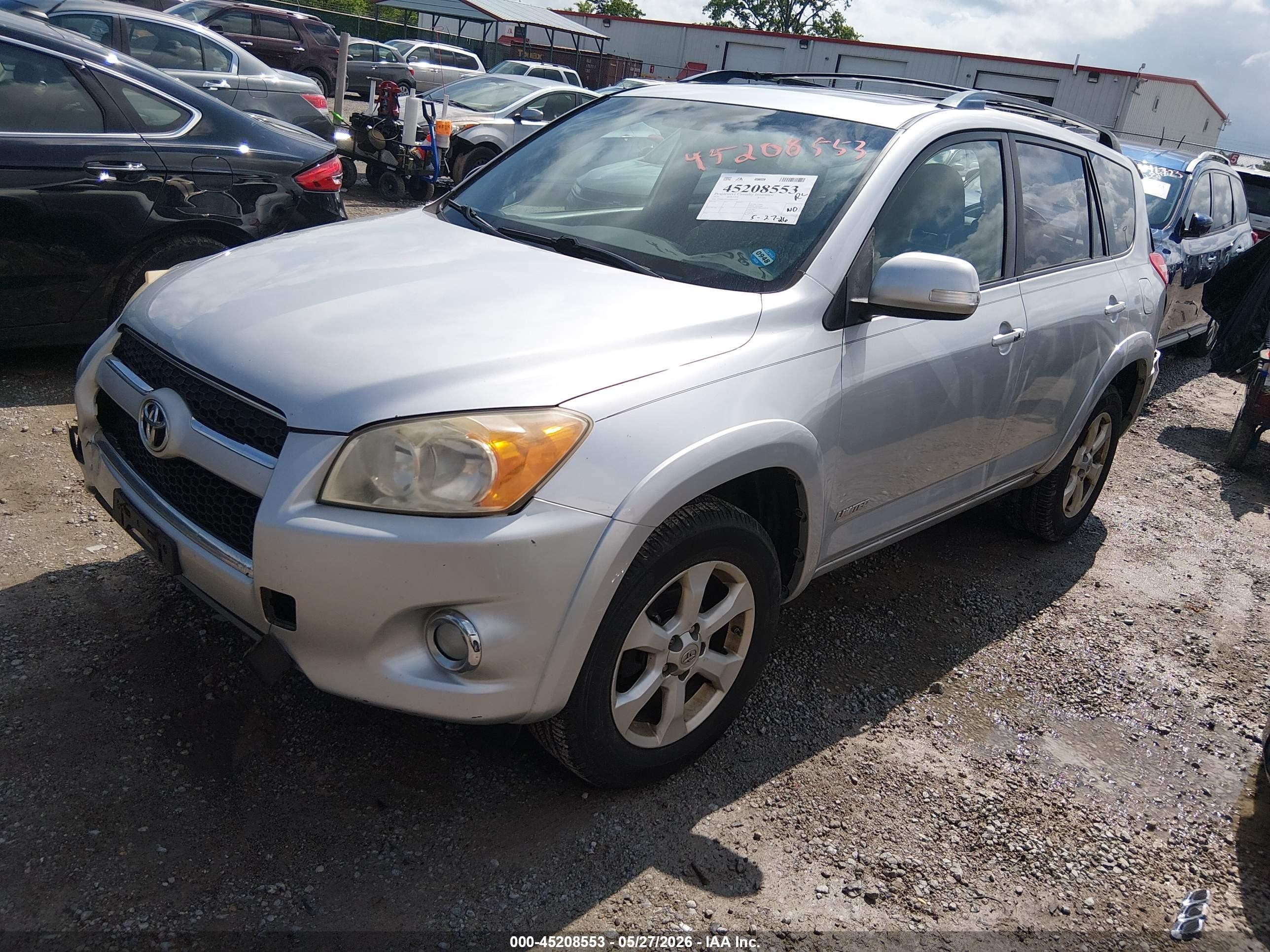 2010 Toyota Rav4 Limited Silver vin: JTMDF4DV1A5034580