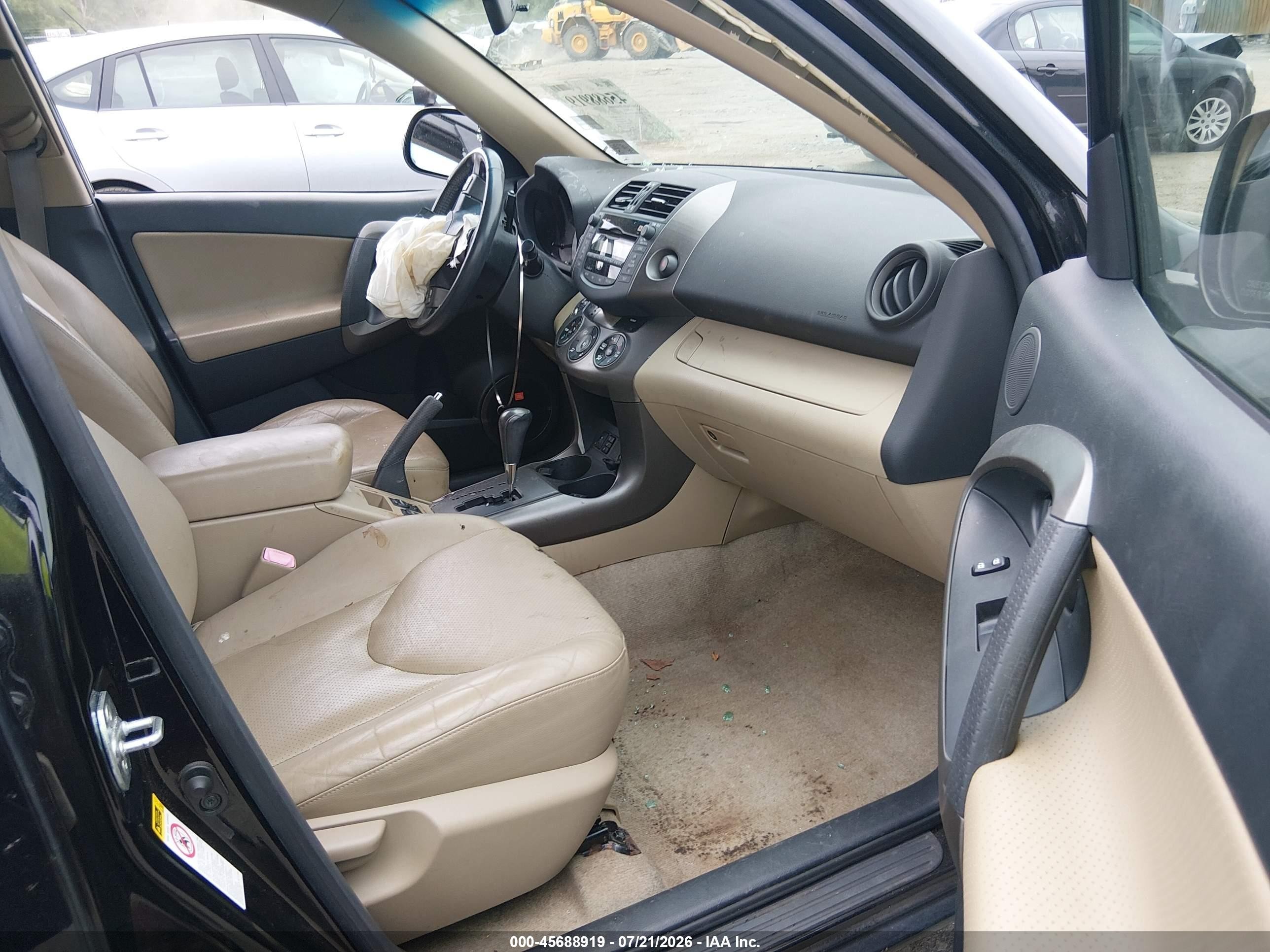 2010 Toyota Rav4 Limited Black vin: JTMDF4DV2A5024656