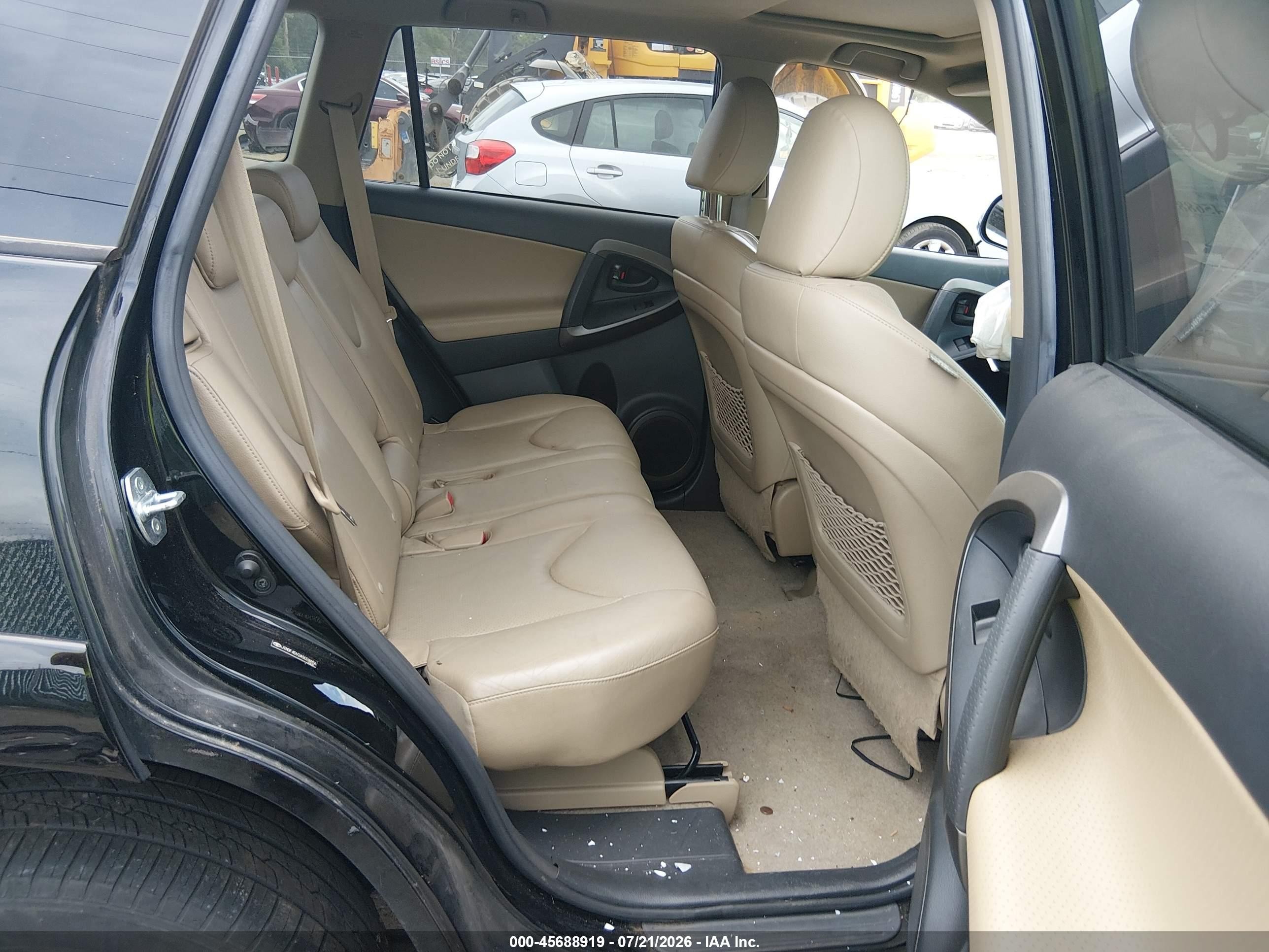 2010 Toyota Rav4 Limited Black vin: JTMDF4DV2A5024656
