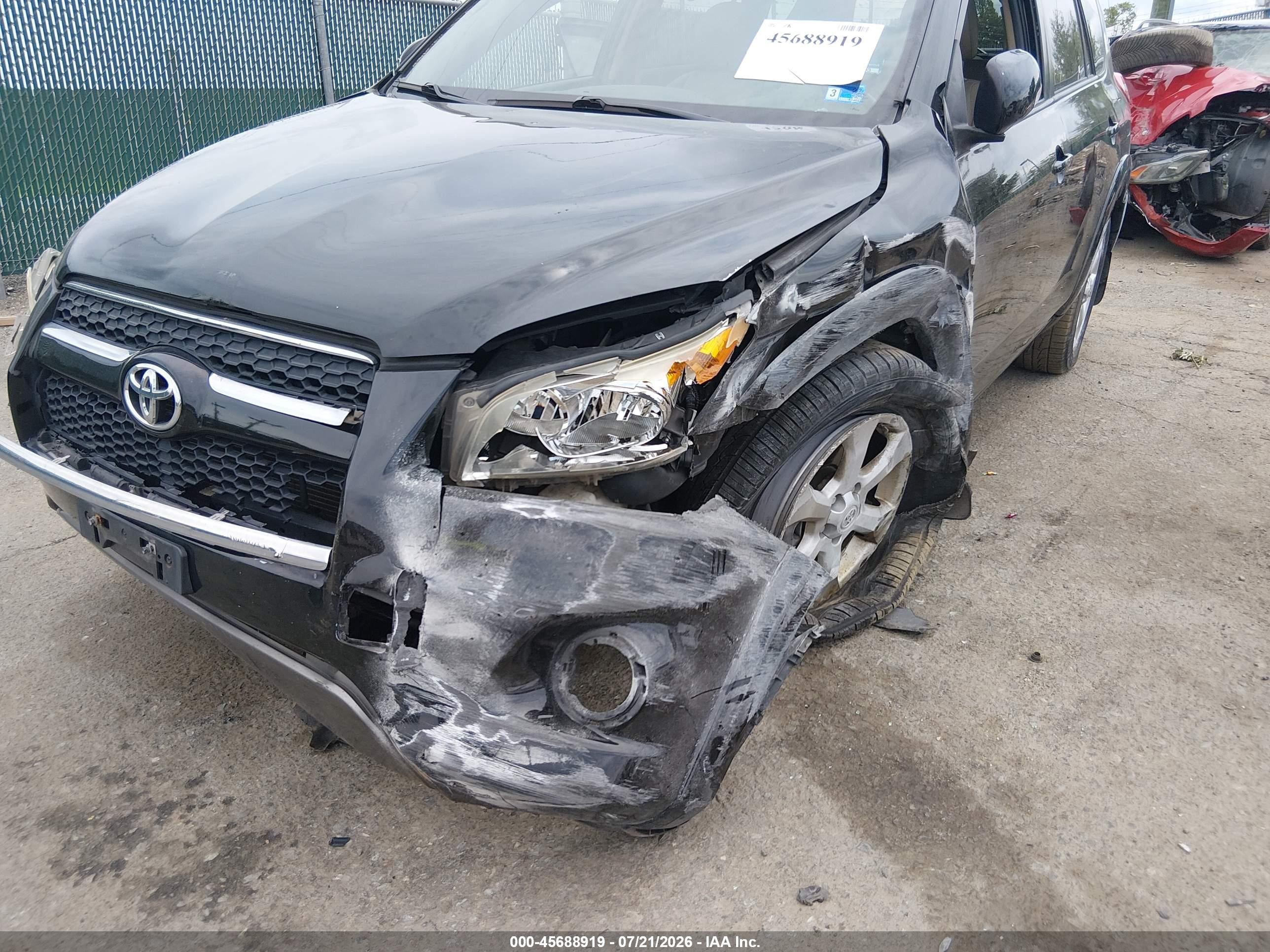 2010 Toyota Rav4 Limited Black vin: JTMDF4DV2A5024656
