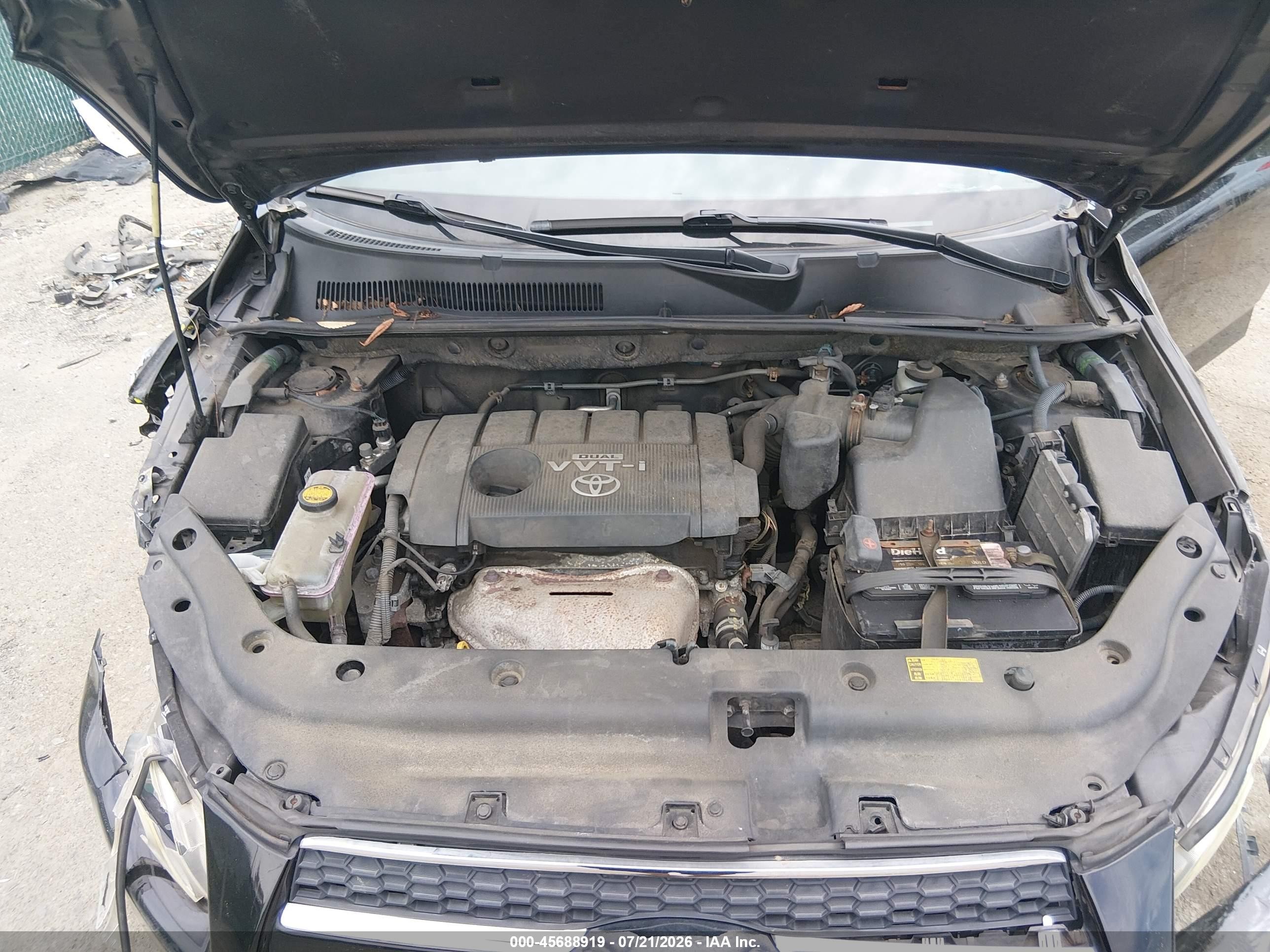 2010 Toyota Rav4 Limited Black vin: JTMDF4DV2A5024656