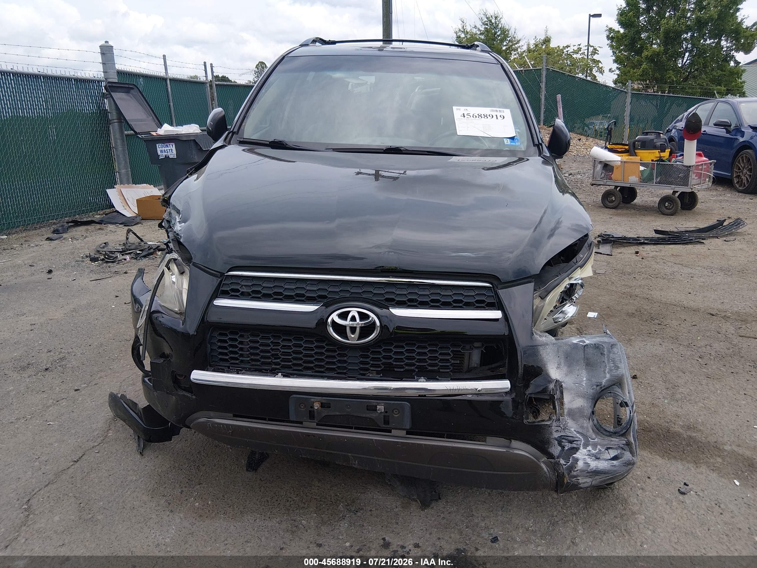2010 Toyota Rav4 Limited Black vin: JTMDF4DV2A5024656