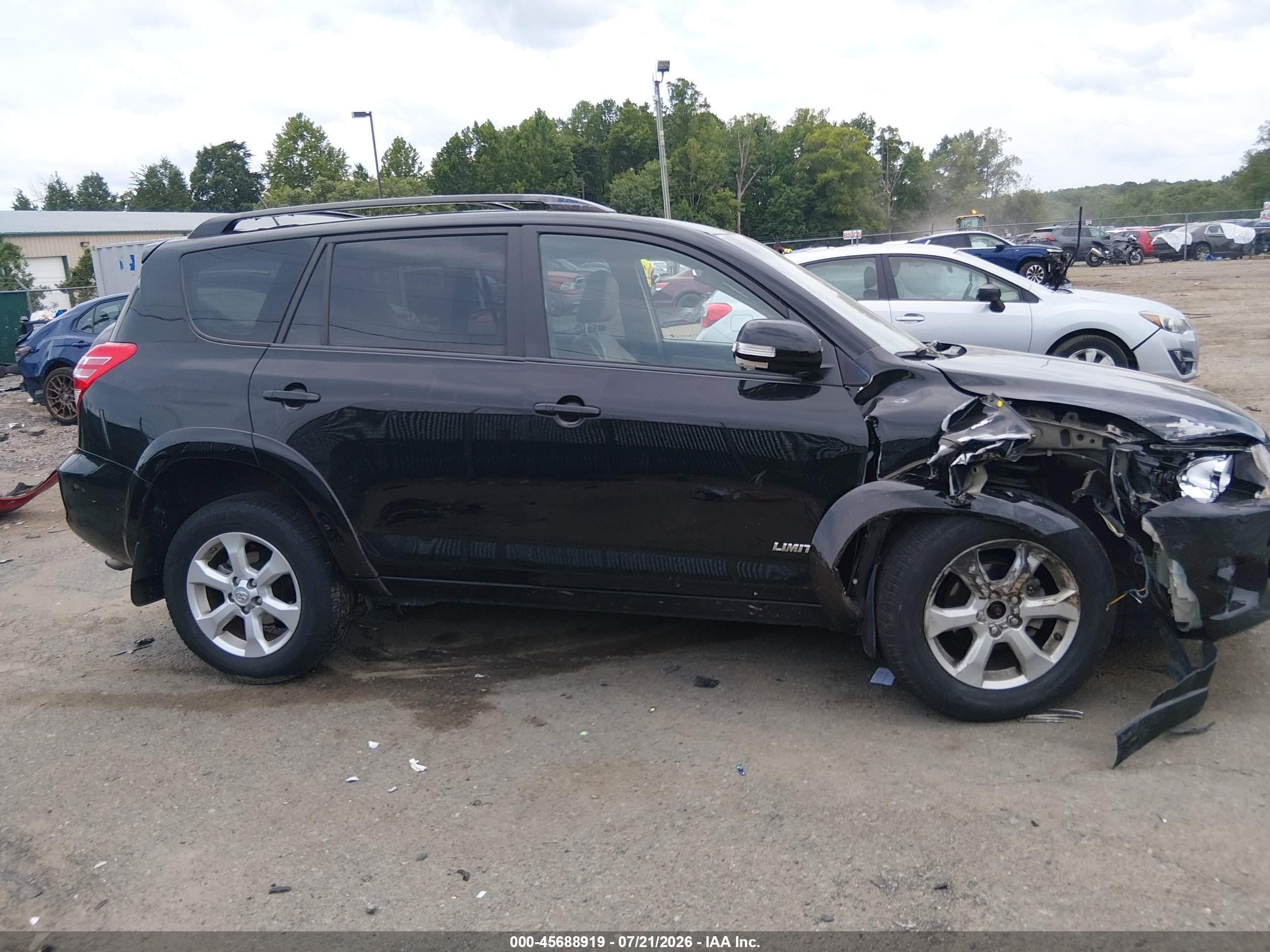 2010 Toyota Rav4 Limited Black vin: JTMDF4DV2A5024656