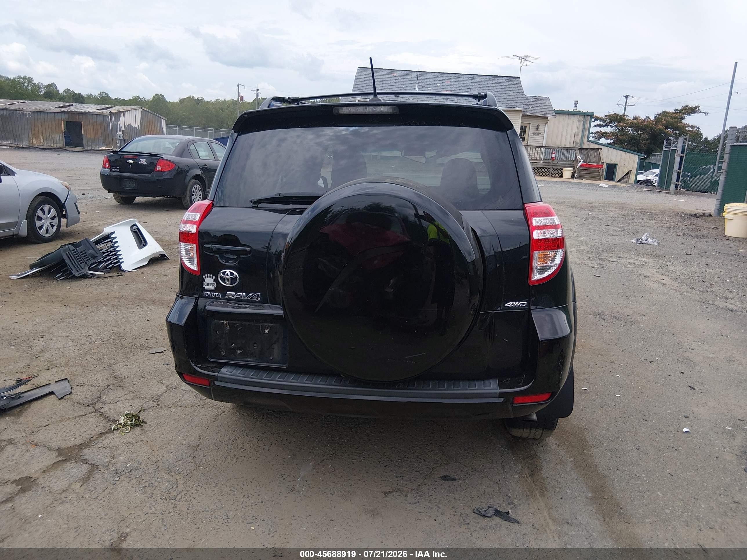 2010 Toyota Rav4 Limited Black vin: JTMDF4DV2A5024656