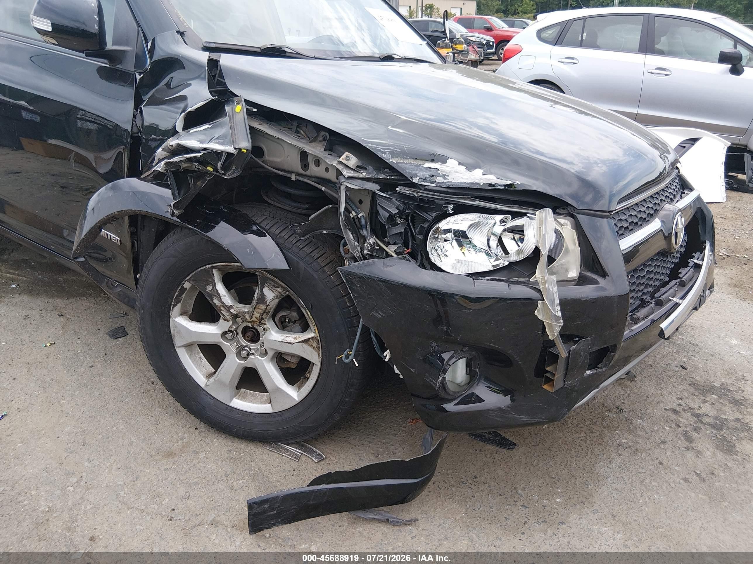 2010 Toyota Rav4 Limited Black vin: JTMDF4DV2A5024656
