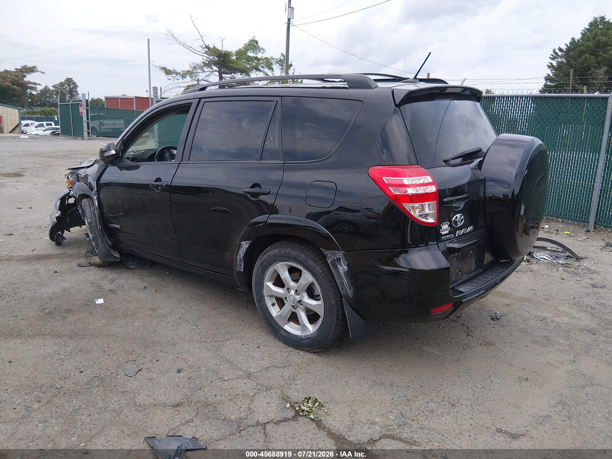 2010 Toyota Rav4 Limited Black vin: JTMDF4DV2A5024656