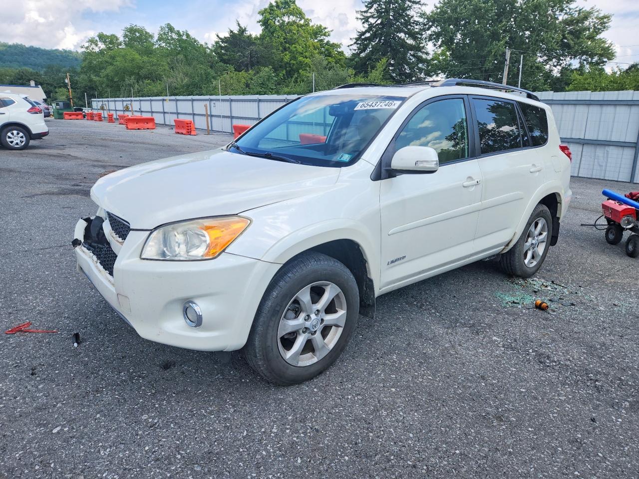 2010 Toyota Rav4 Limited White vin: JTMDF4DV3A5022396