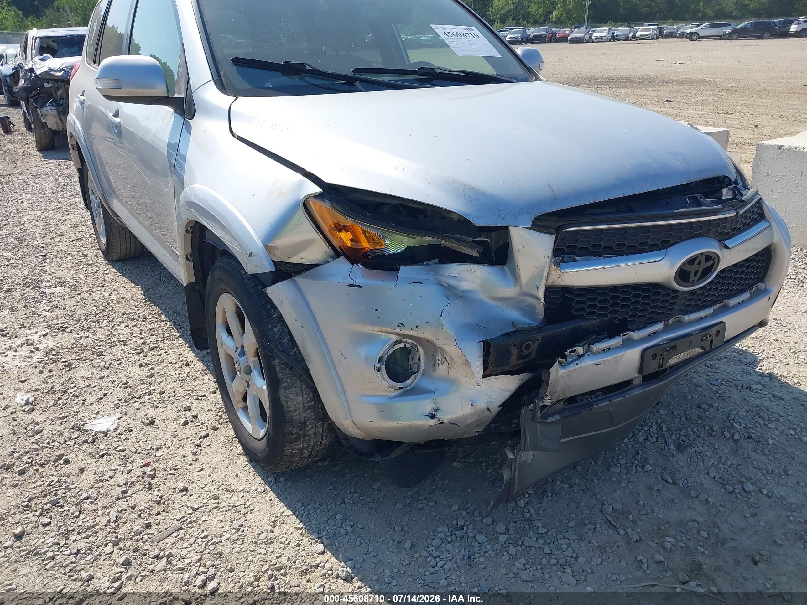 2010 Toyota Rav4 Limited Silver vin: JTMDF4DV4AD036376