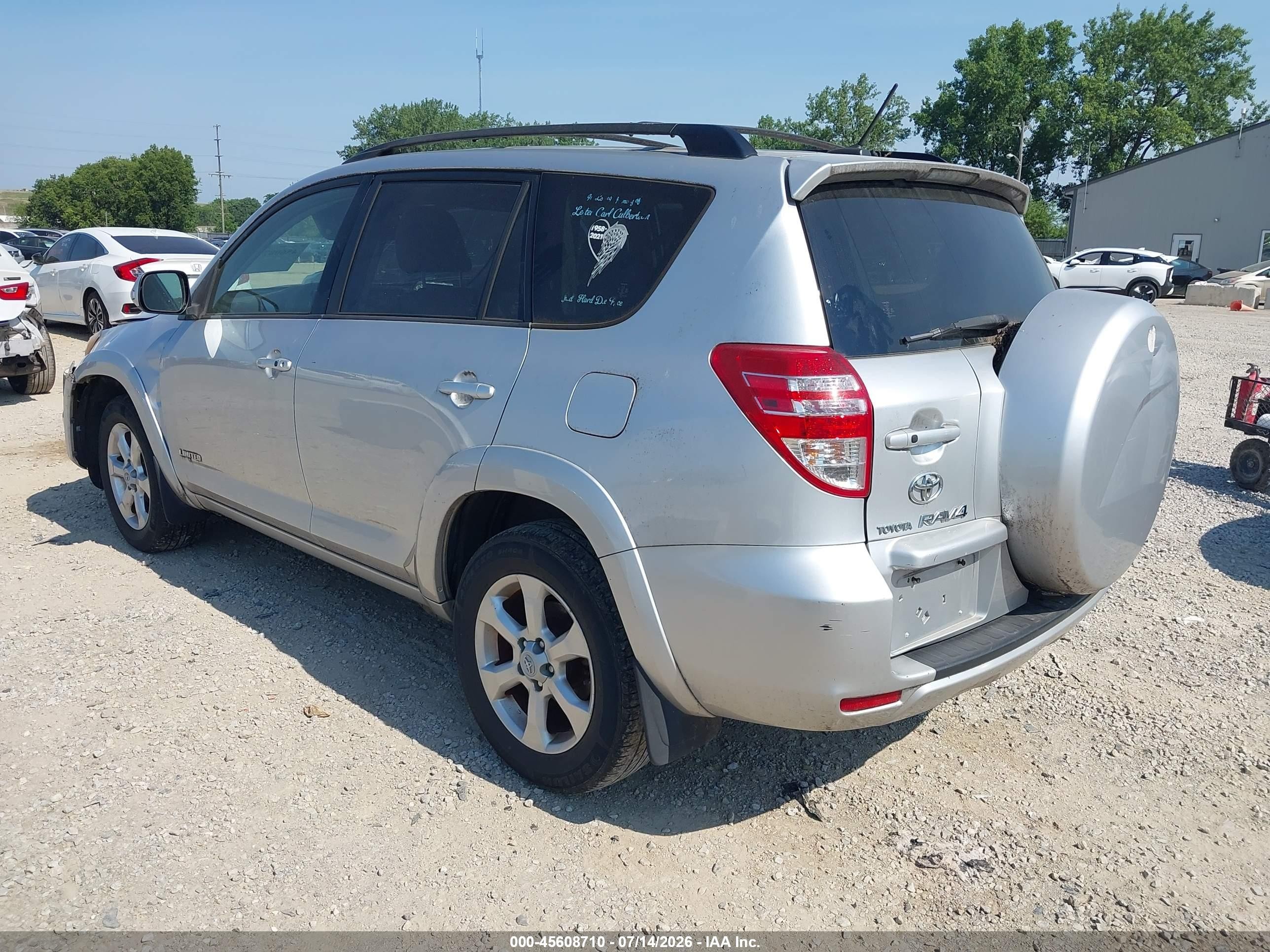 2010 Toyota Rav4 Limited Silver vin: JTMDF4DV4AD036376