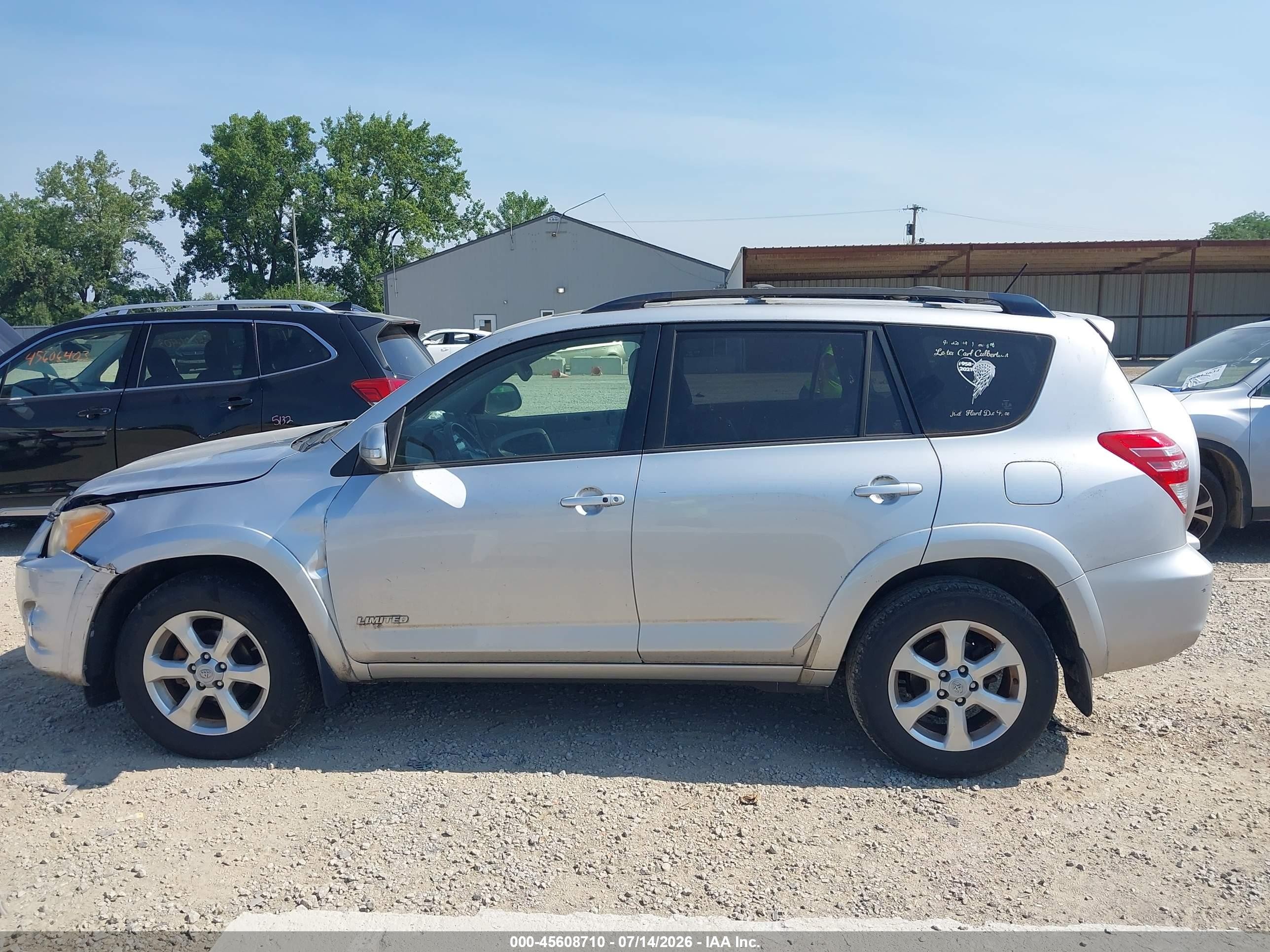 2010 Toyota Rav4 Limited Silver vin: JTMDF4DV4AD036376