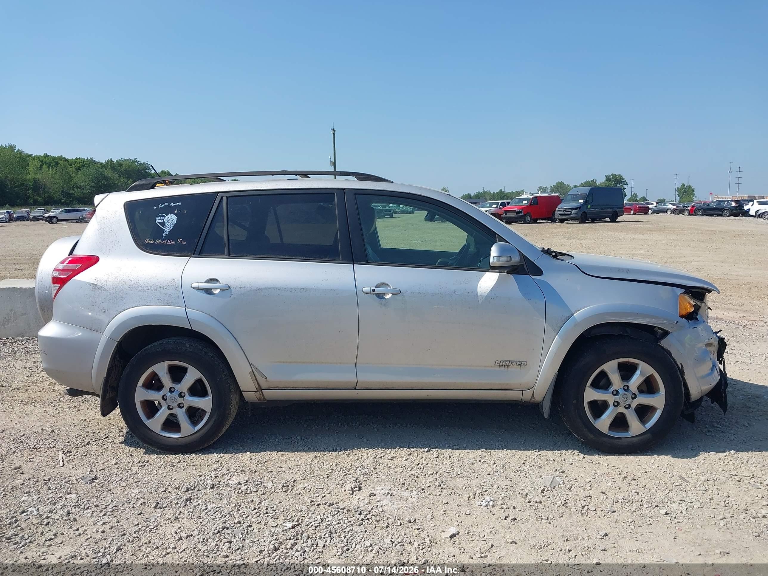 2010 Toyota Rav4 Limited Silver vin: JTMDF4DV4AD036376