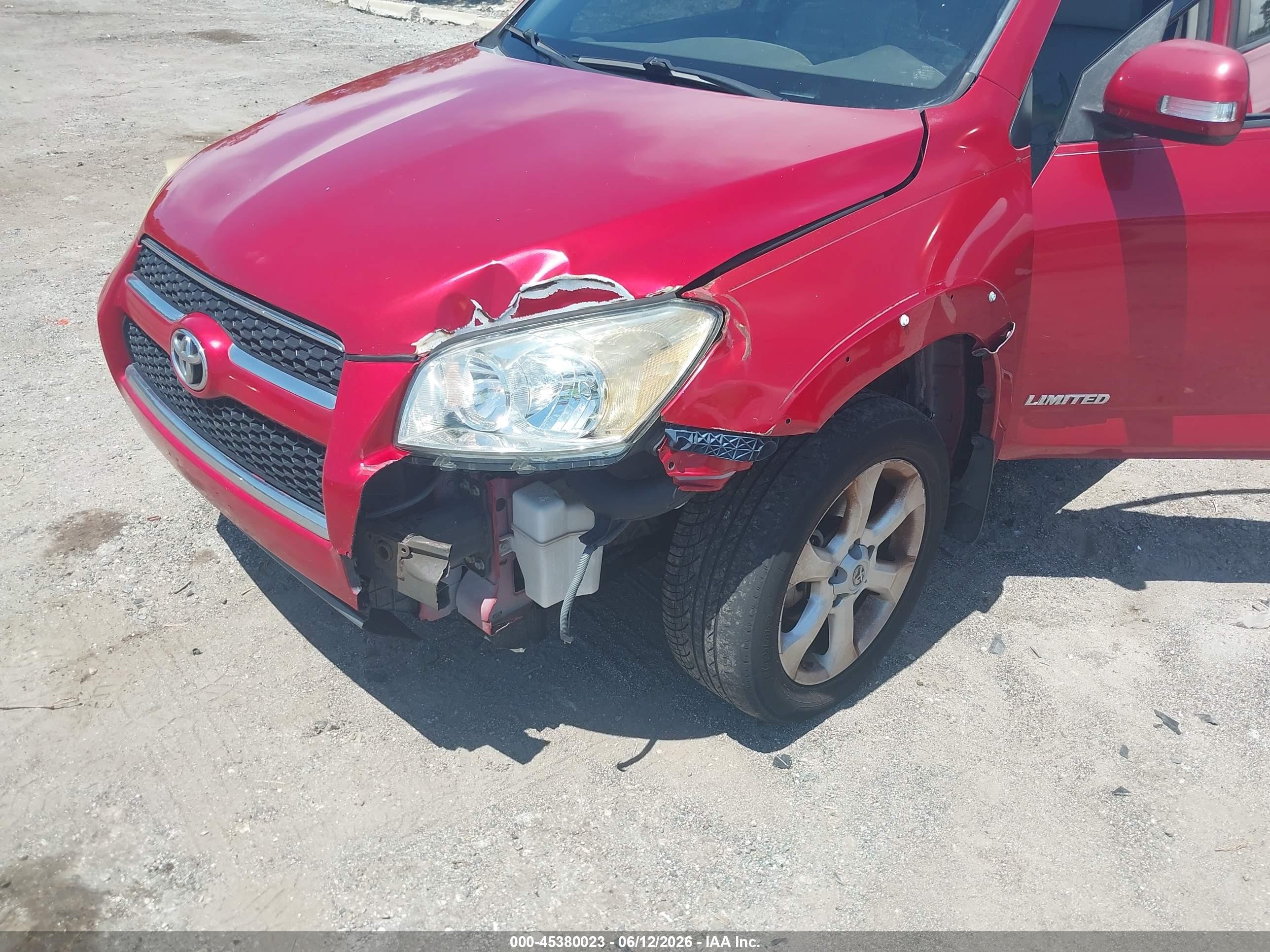 2010 Toyota Rav4 Limited Red vin: JTMDF4DV4AD038967