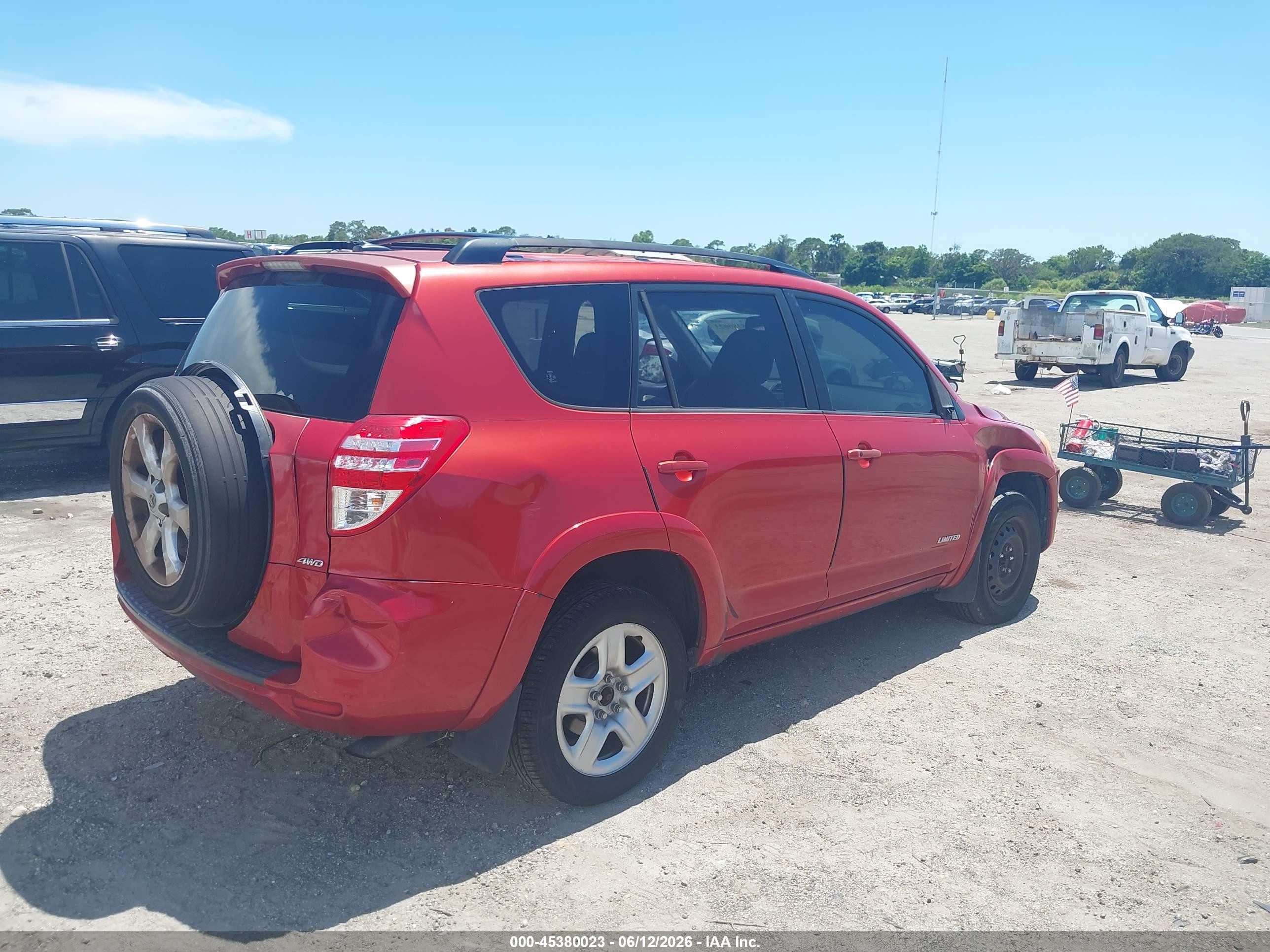 2010 Toyota Rav4 Limited Red vin: JTMDF4DV4AD038967