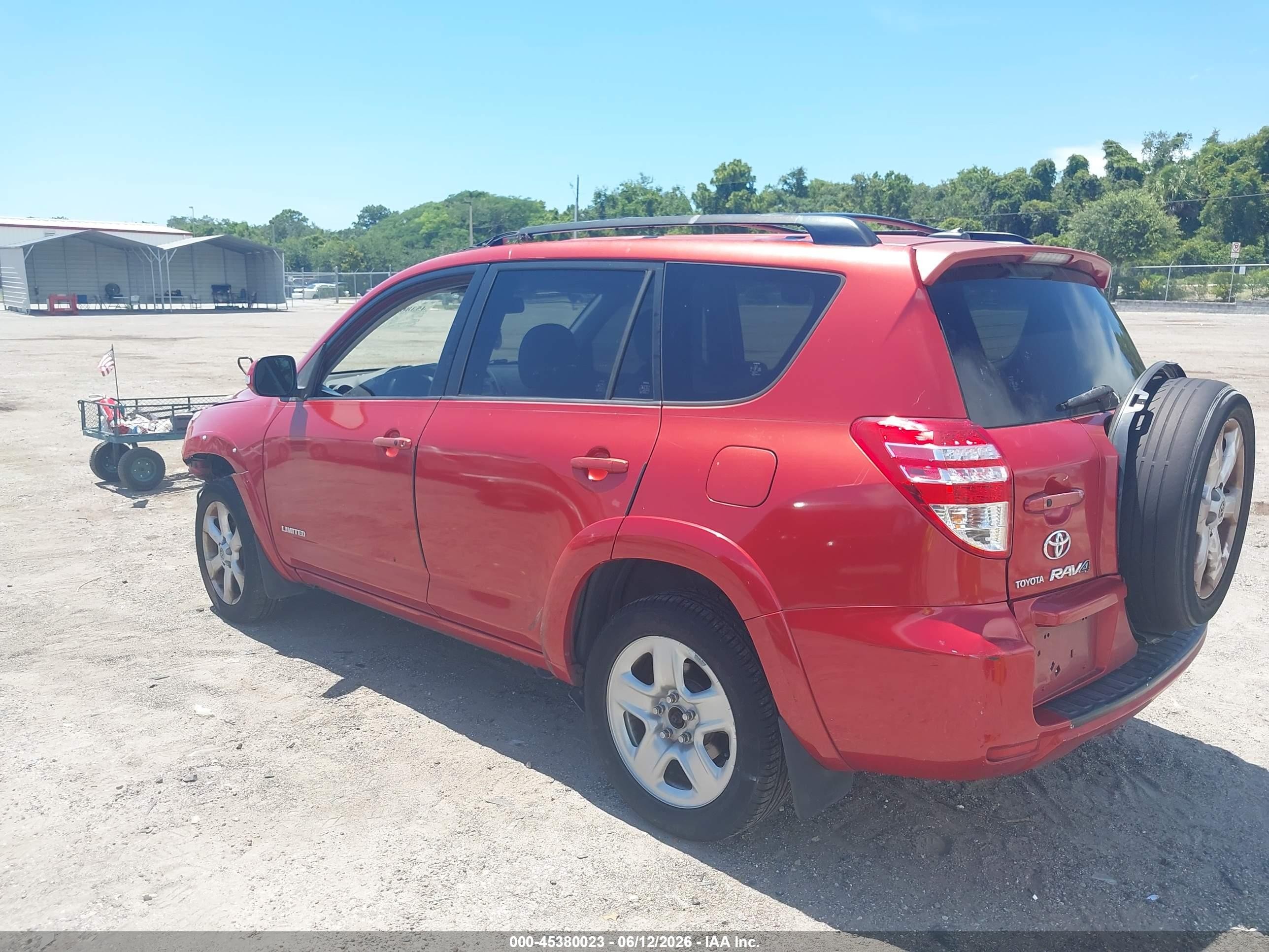 2010 Toyota Rav4 Limited Red vin: JTMDF4DV4AD038967
