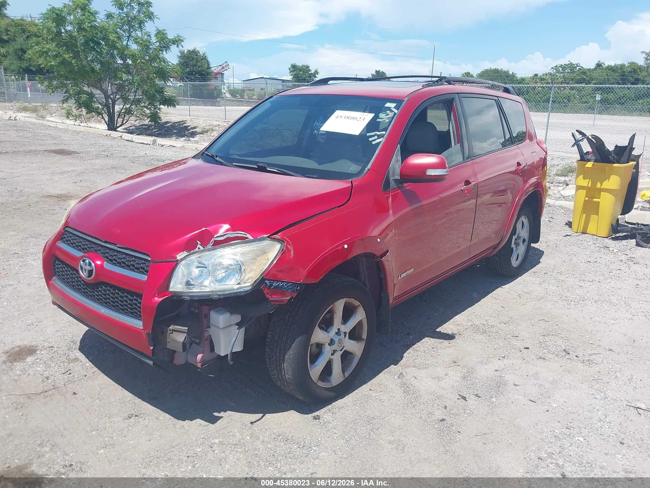 2010 Toyota Rav4 Limited Red vin: JTMDF4DV4AD038967
