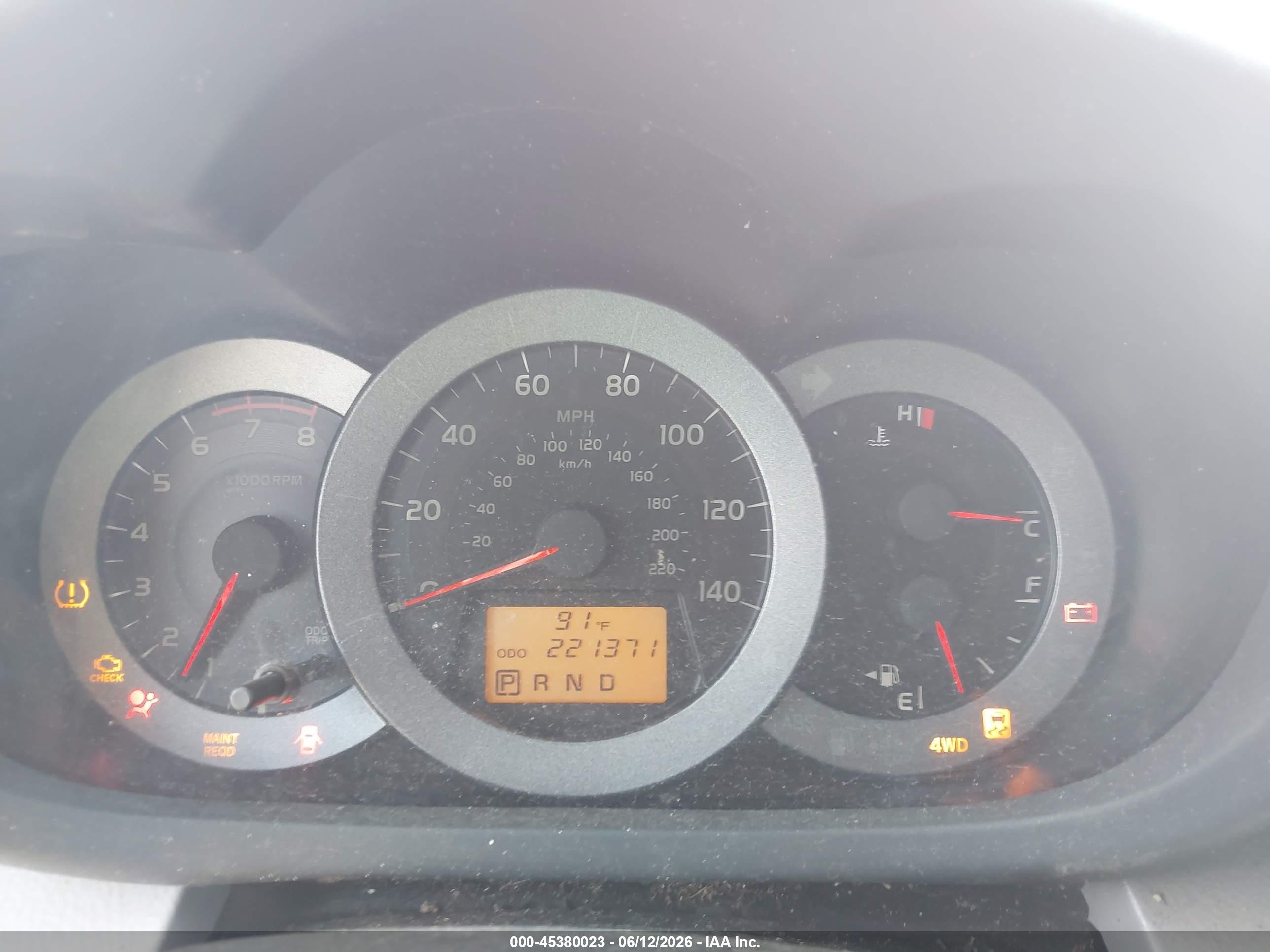 2010 Toyota Rav4 Limited Red vin: JTMDF4DV4AD038967