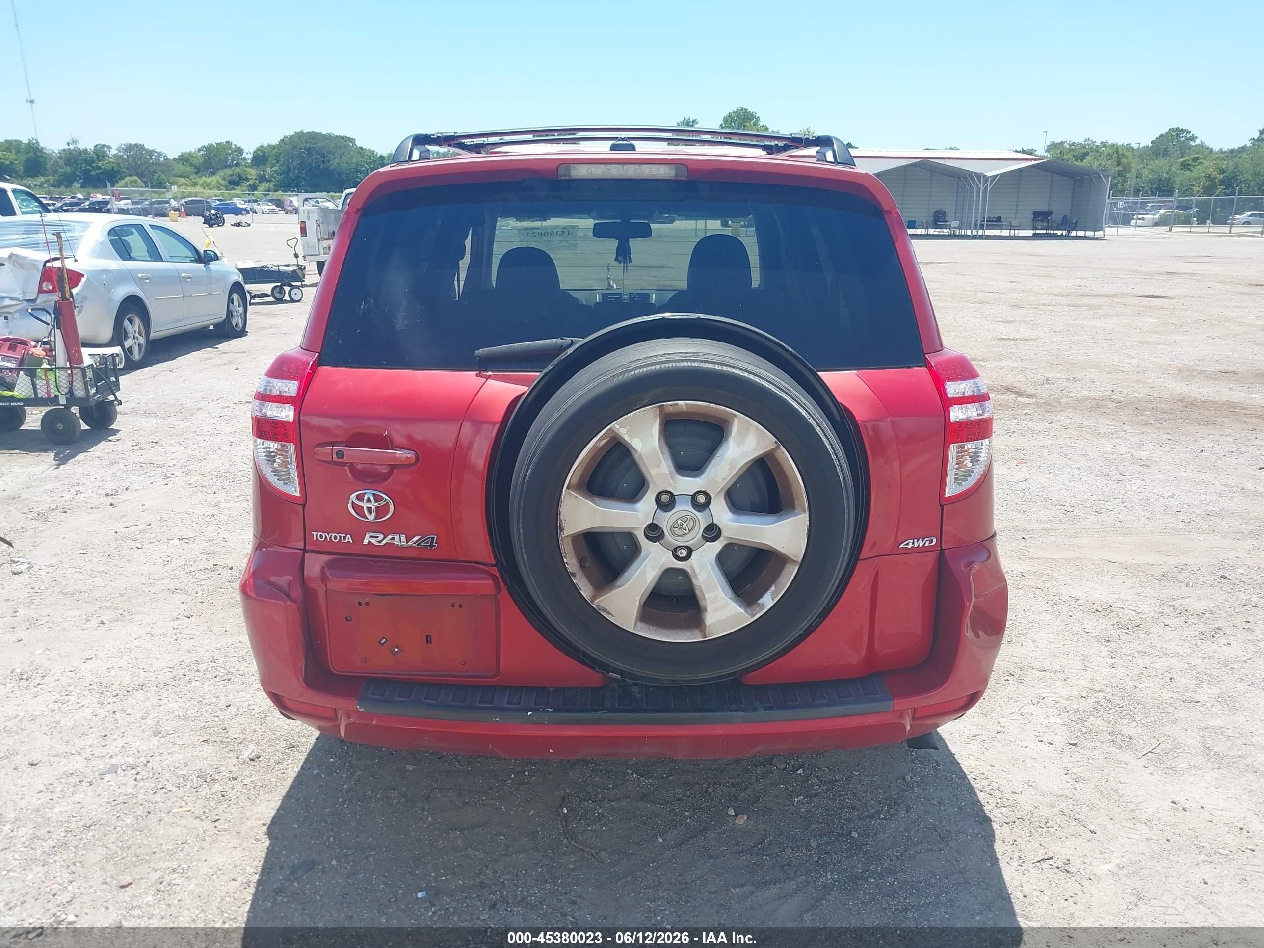 2010 Toyota Rav4 Limited Red vin: JTMDF4DV4AD038967