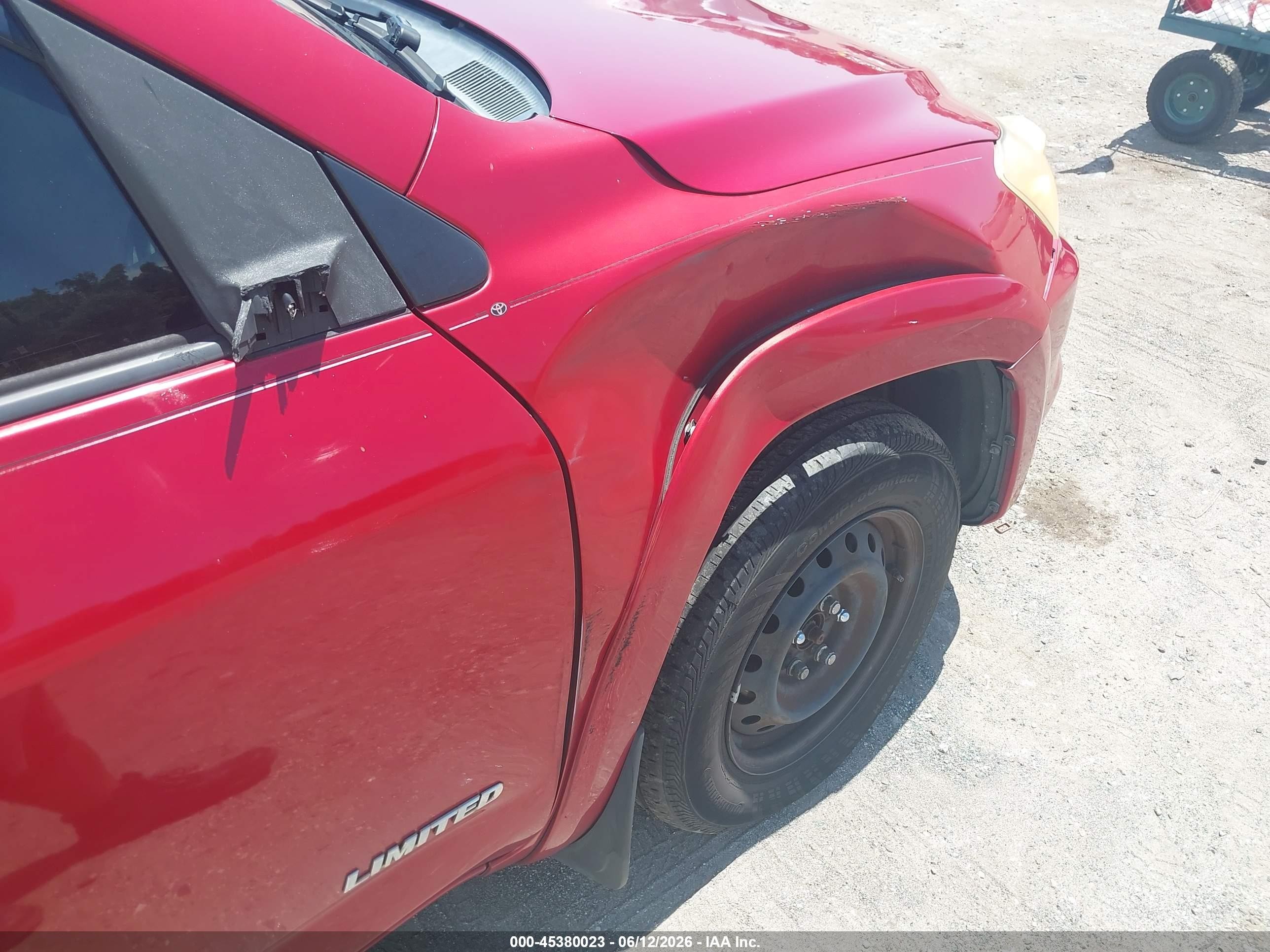2010 Toyota Rav4 Limited Red vin: JTMDF4DV4AD038967