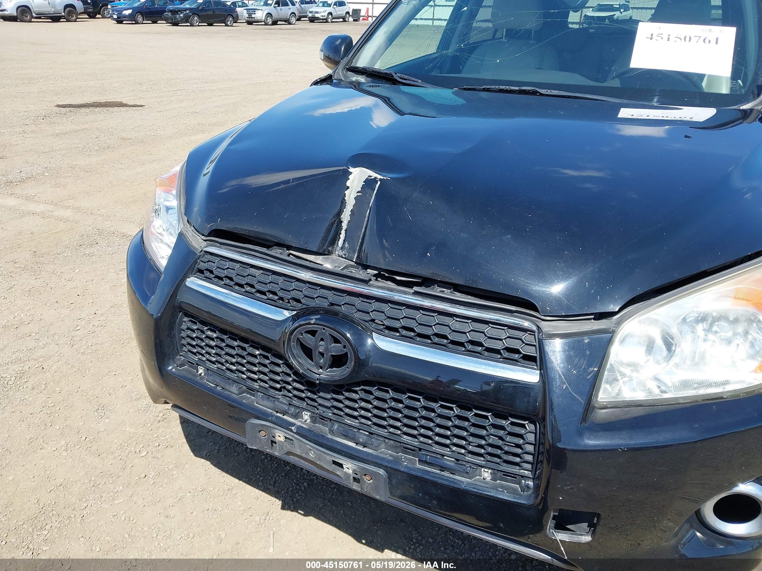 2010 Toyota Rav4 Limited Black vin: JTMDF4DV5A5019807