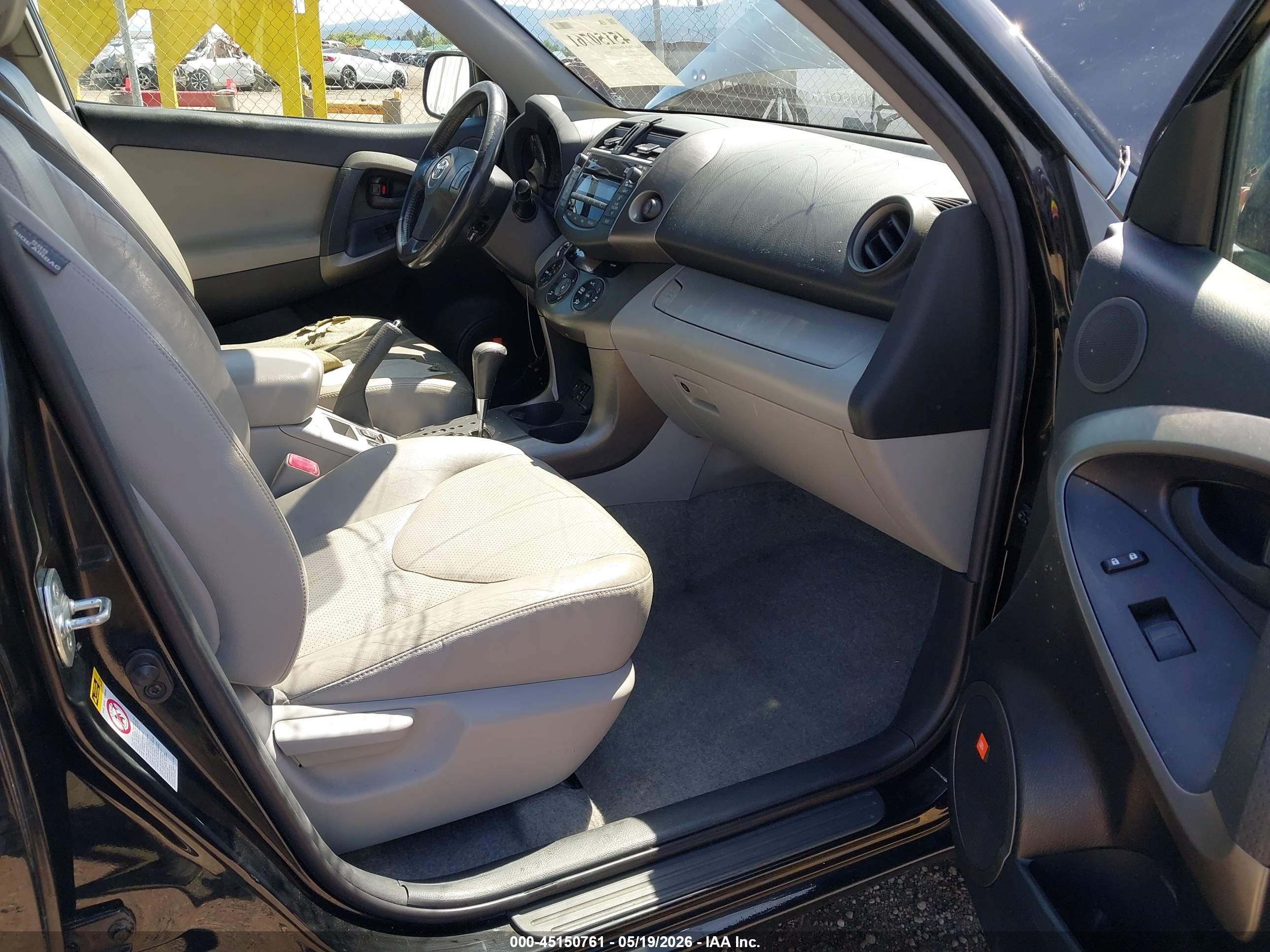 2010 Toyota Rav4 Limited Black vin: JTMDF4DV5A5019807
