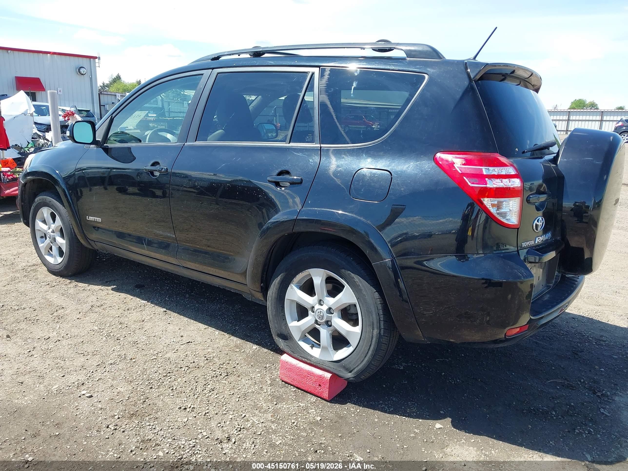 2010 Toyota Rav4 Limited Black vin: JTMDF4DV5A5019807