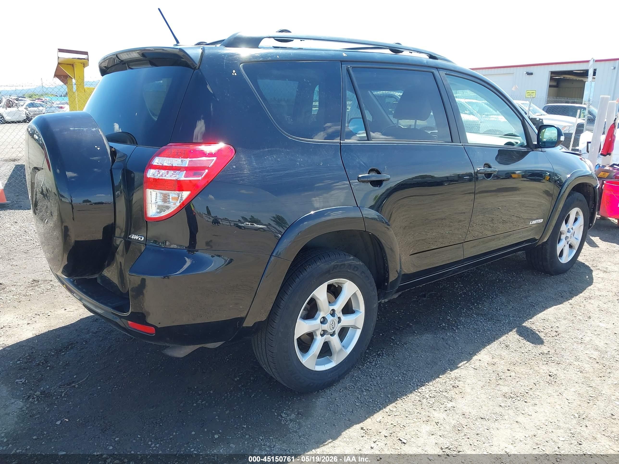 2010 Toyota Rav4 Limited Black vin: JTMDF4DV5A5019807