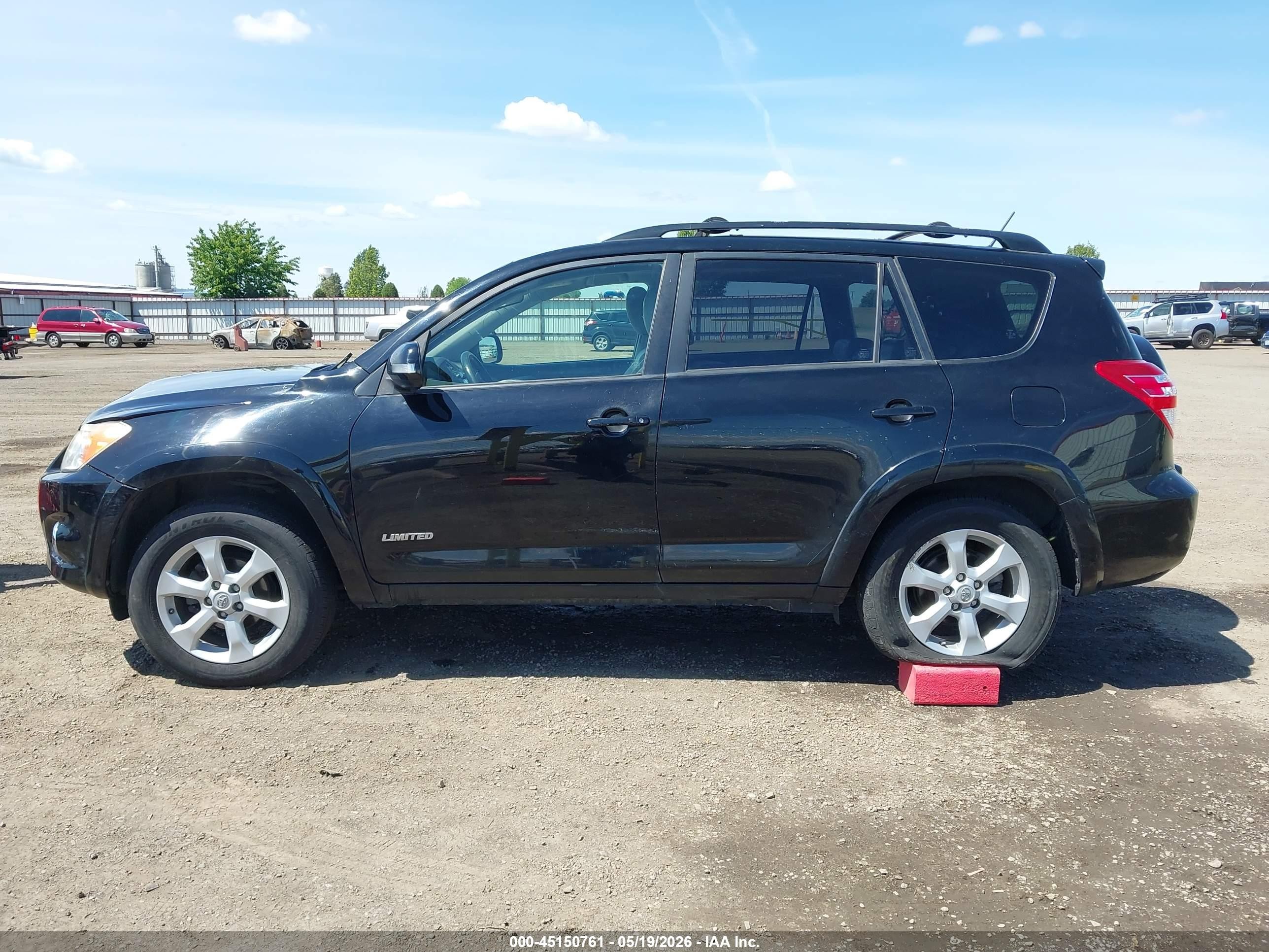 2010 Toyota Rav4 Limited Black vin: JTMDF4DV5A5019807