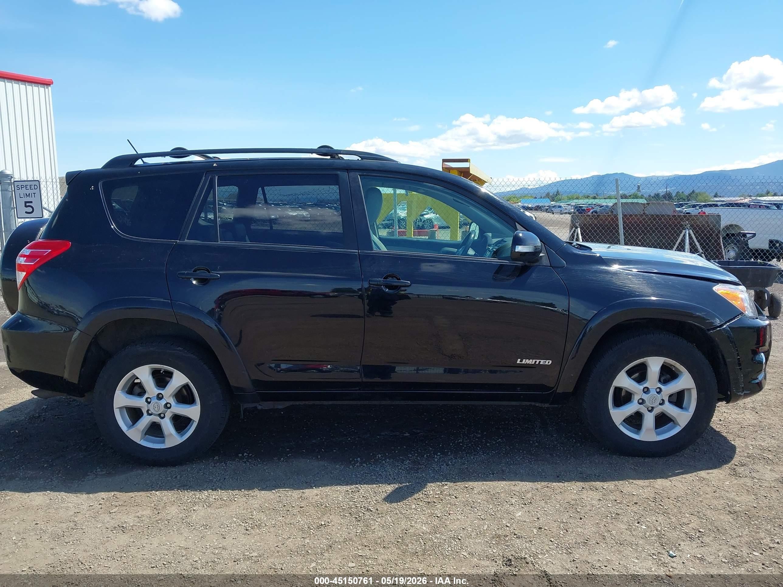 2010 Toyota Rav4 Limited Black vin: JTMDF4DV5A5019807