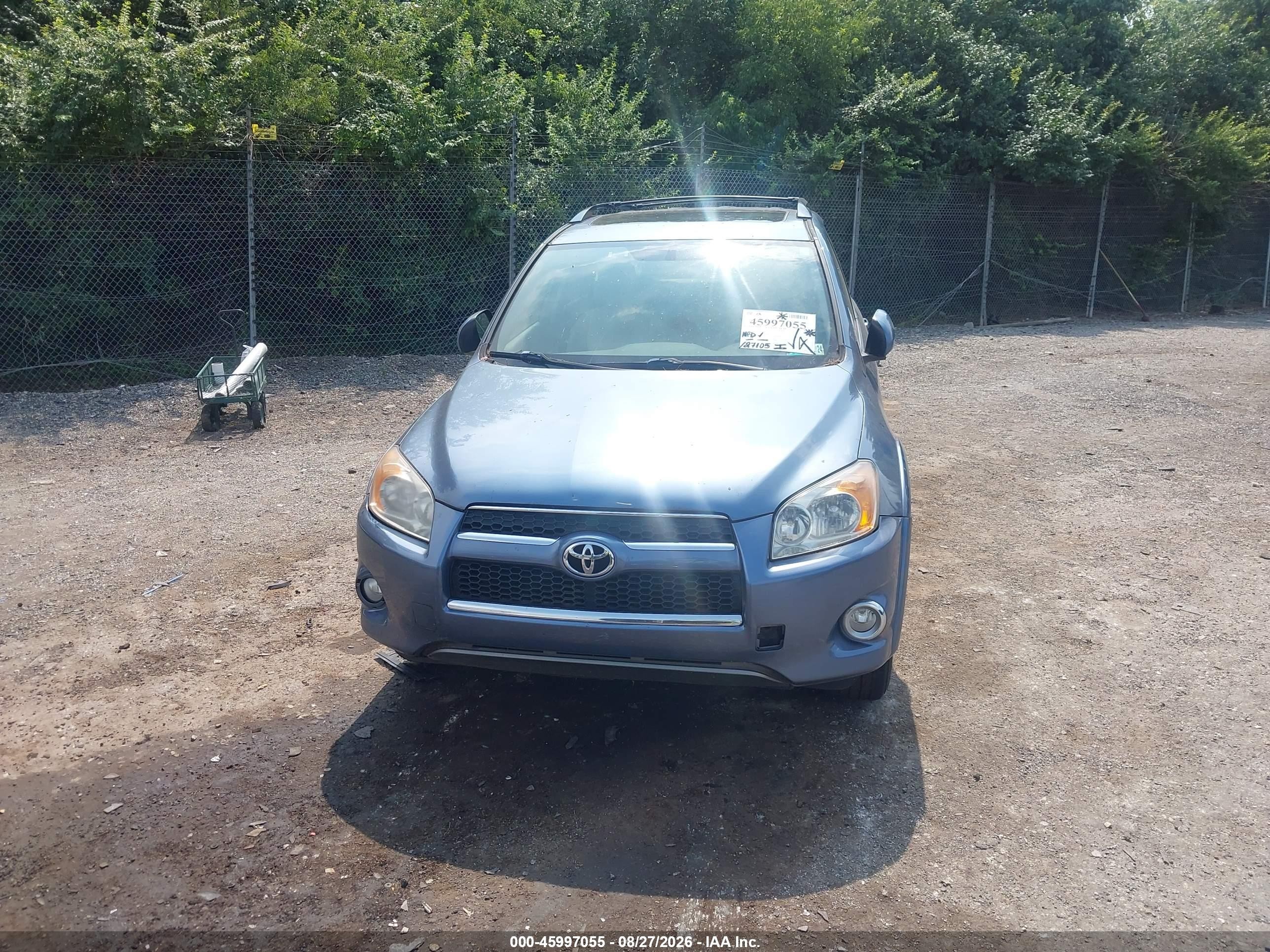 2010 Toyota Rav4 Limited Blue vin: JTMDF4DV5A5023226