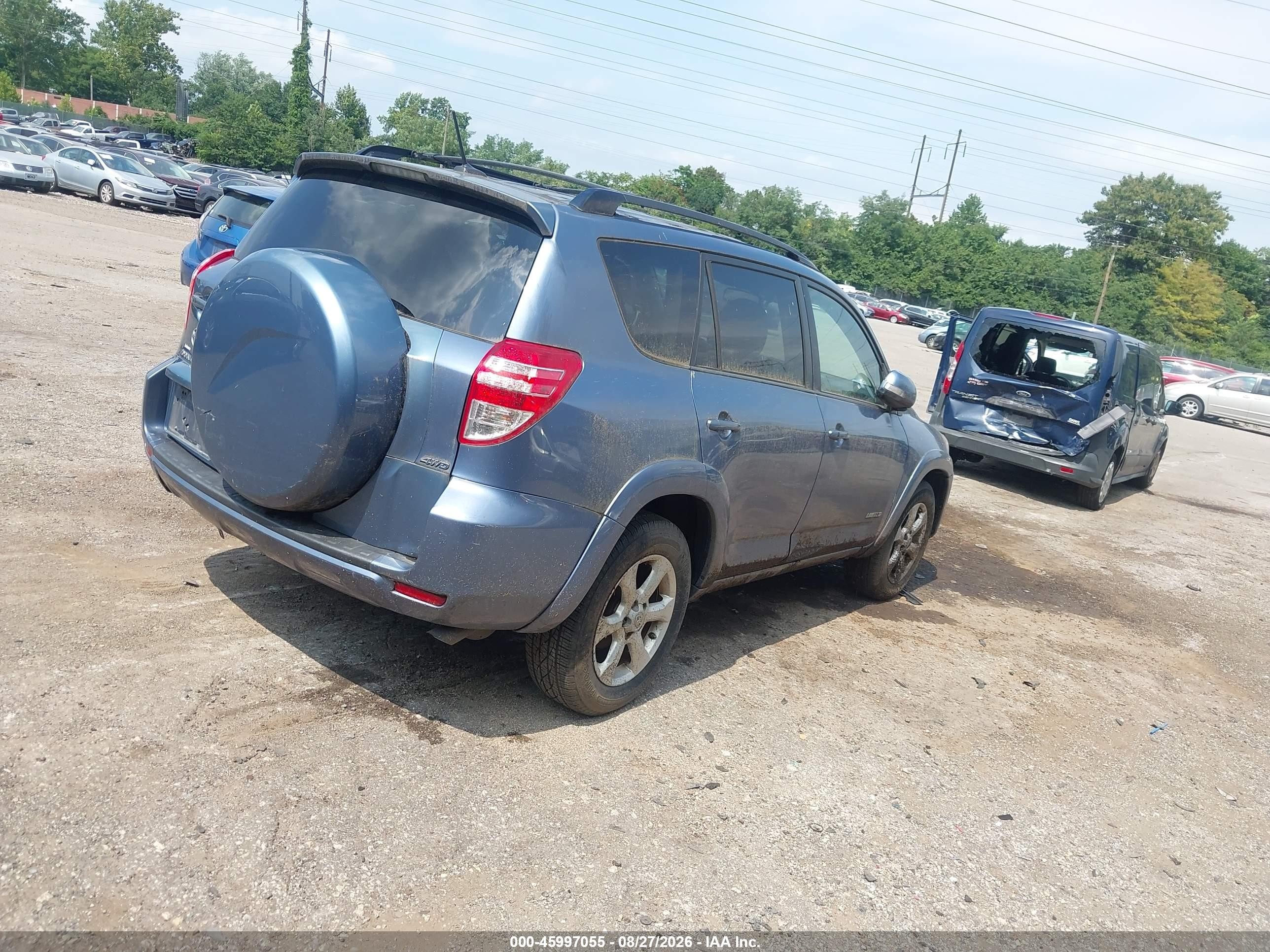 2010 Toyota Rav4 Limited Blue vin: JTMDF4DV5A5023226