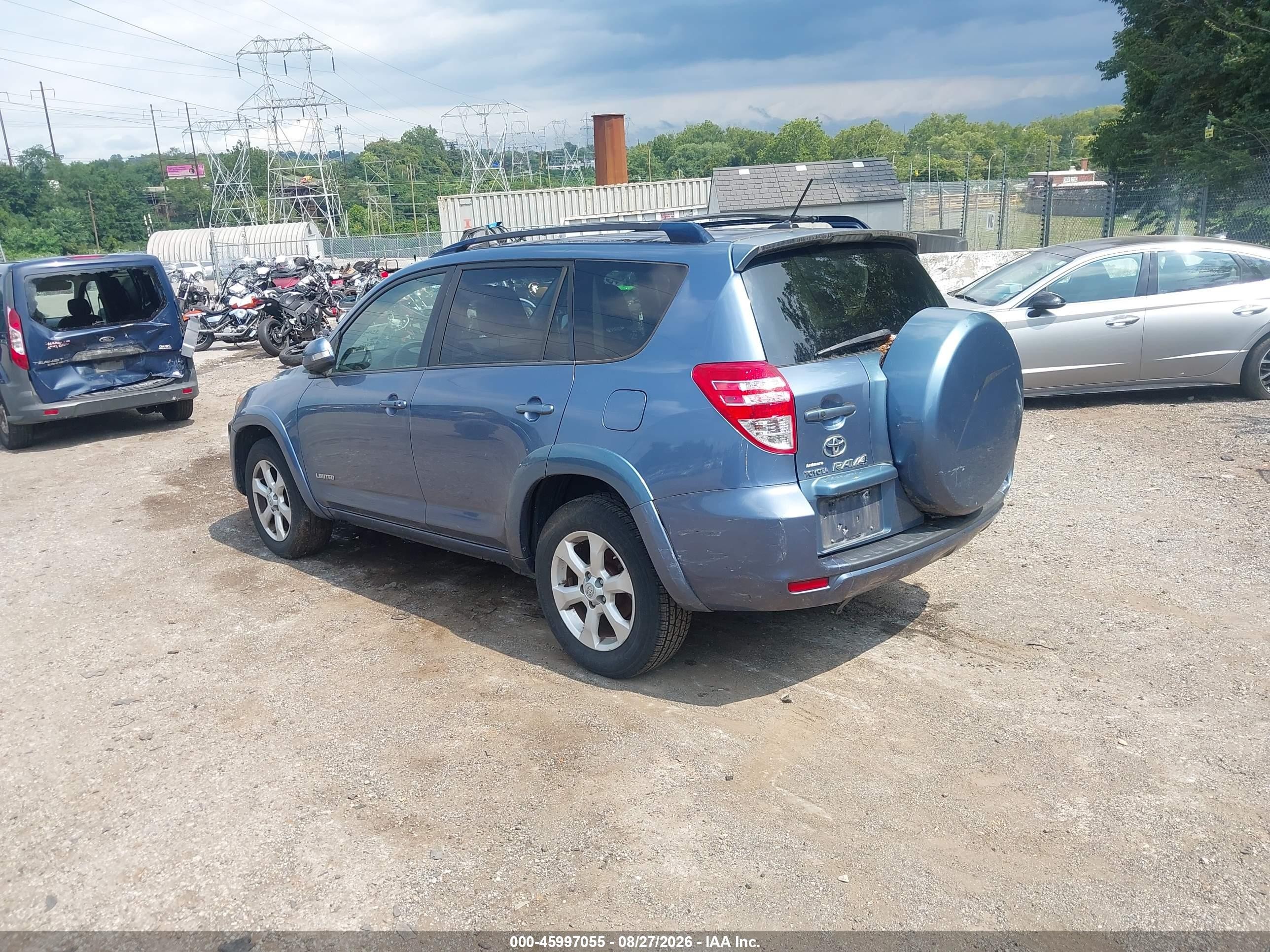 2010 Toyota Rav4 Limited Blue vin: JTMDF4DV5A5023226