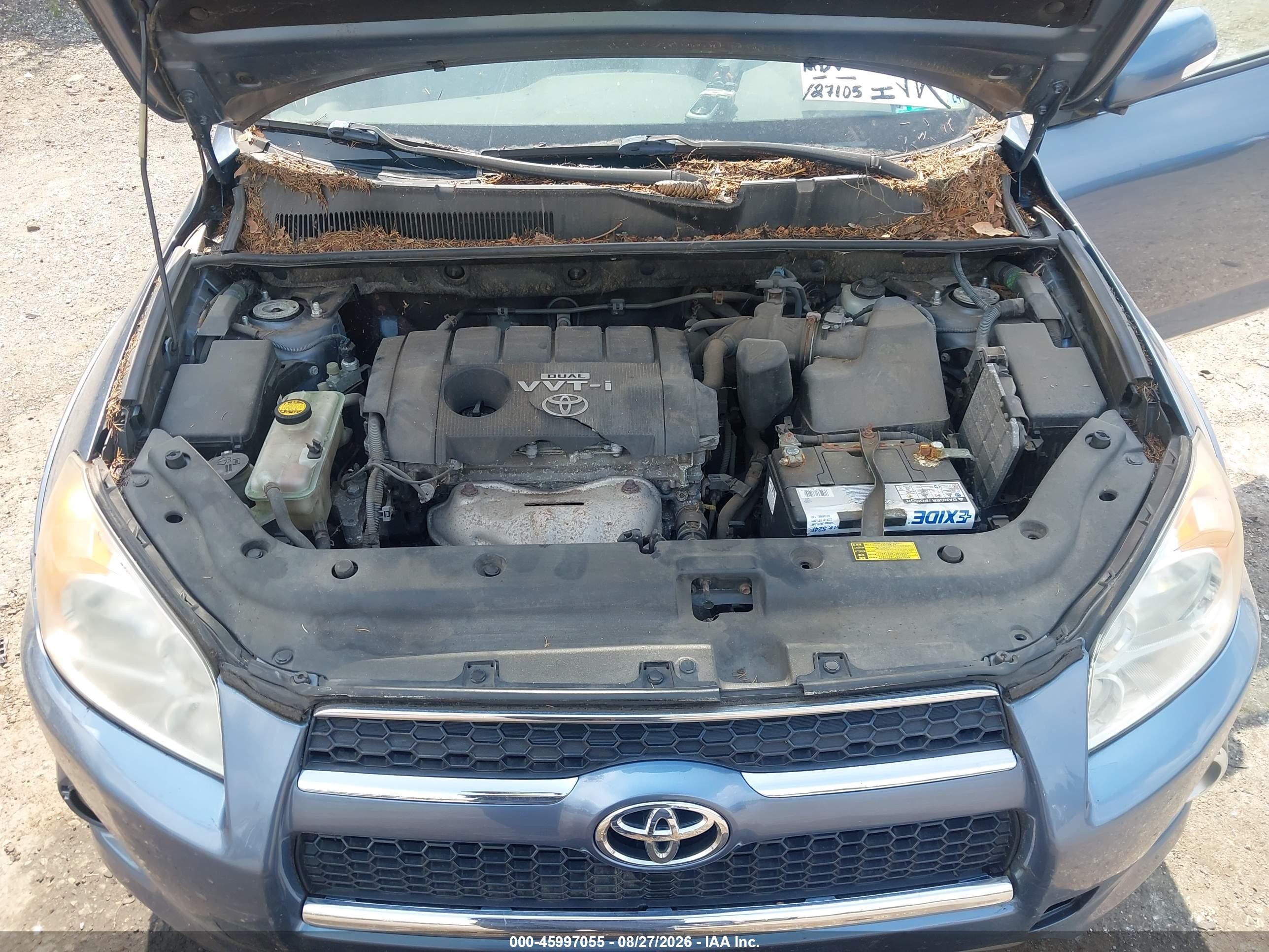 2010 Toyota Rav4 Limited Blue vin: JTMDF4DV5A5023226