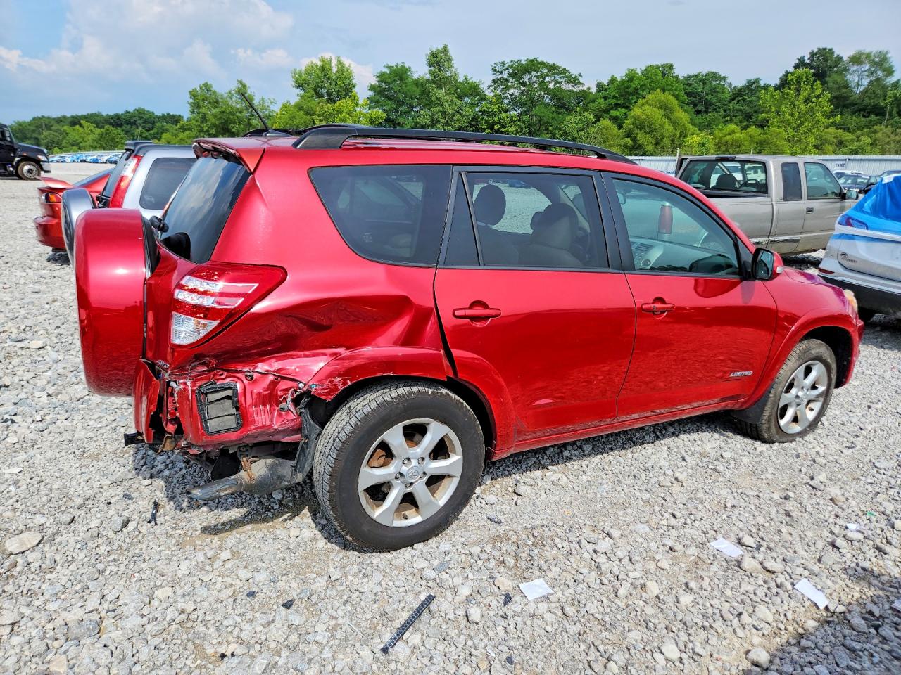 2010 Toyota Rav4 Limited Red vin: JTMDF4DV5A5026479