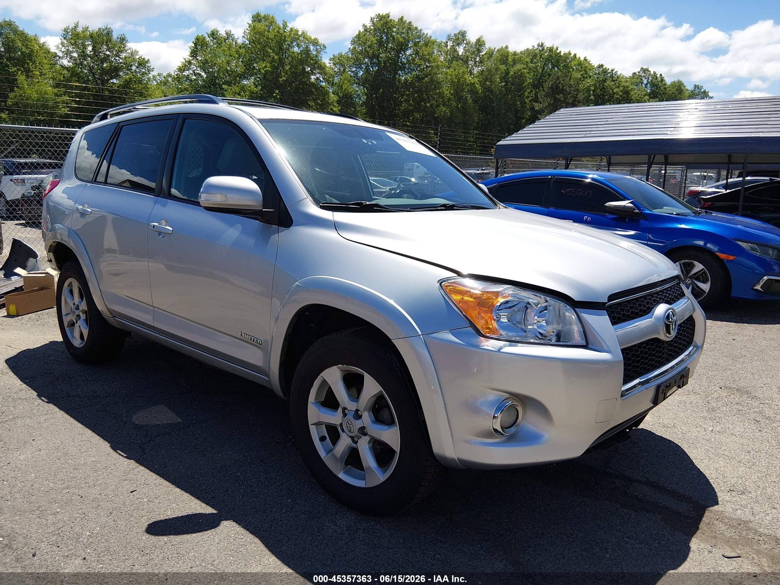 2010 Toyota Rav4 Limited Silver vin: JTMDF4DV5AD039206
