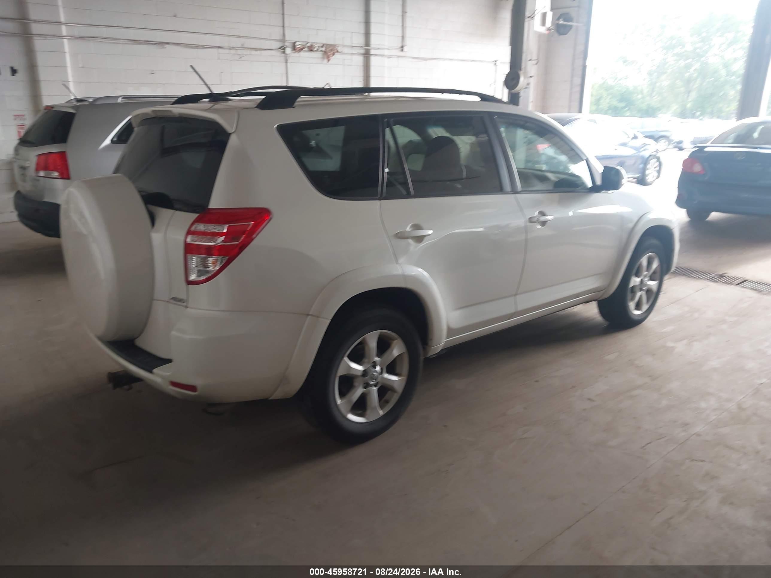 2010 Toyota Rav4 Limited White vin: JTMDF4DV6A5020982