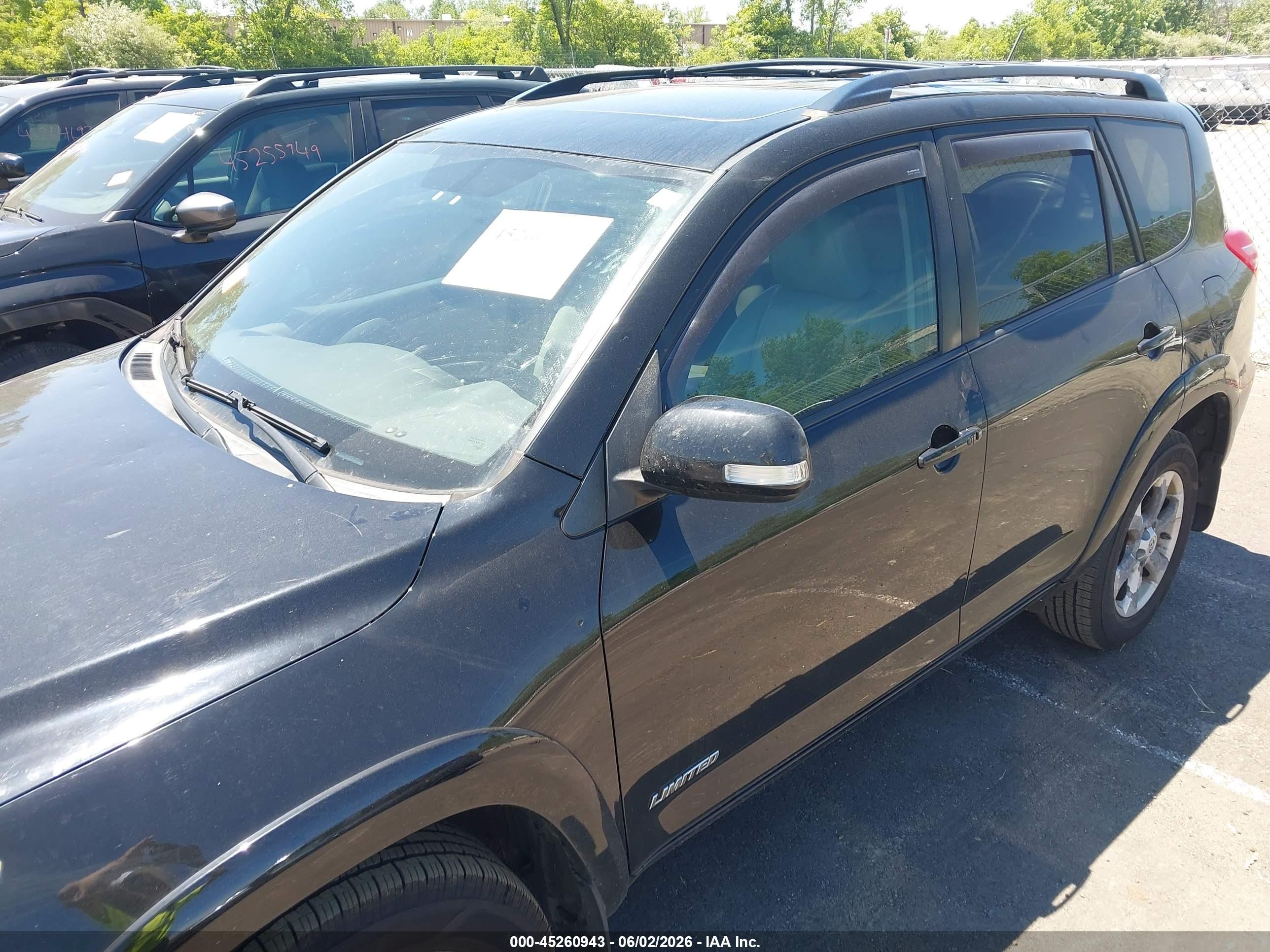 2010 Toyota Rav4 Limited Black vin: JTMDF4DV6AD029137