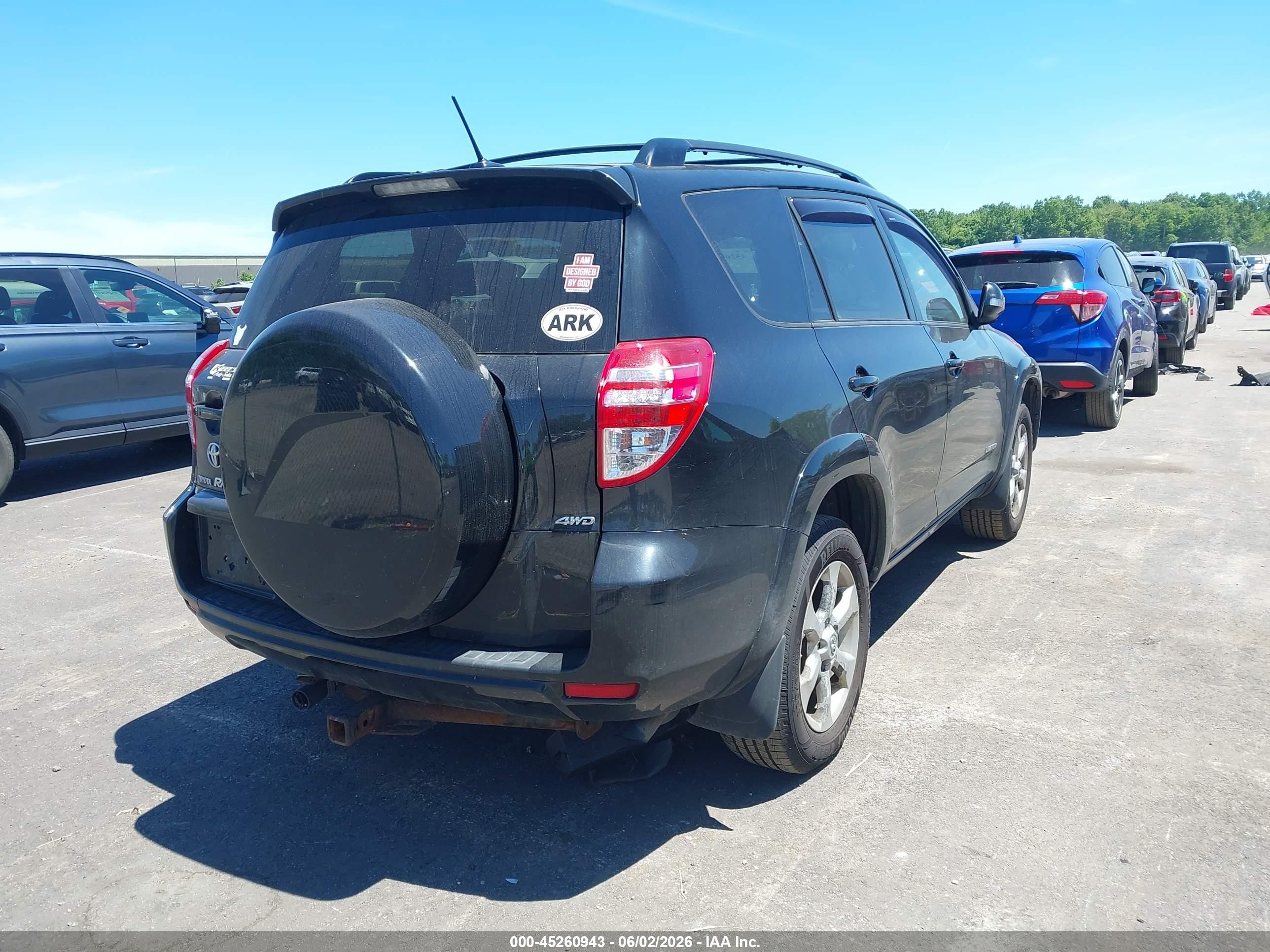 2010 Toyota Rav4 Limited Black vin: JTMDF4DV6AD029137