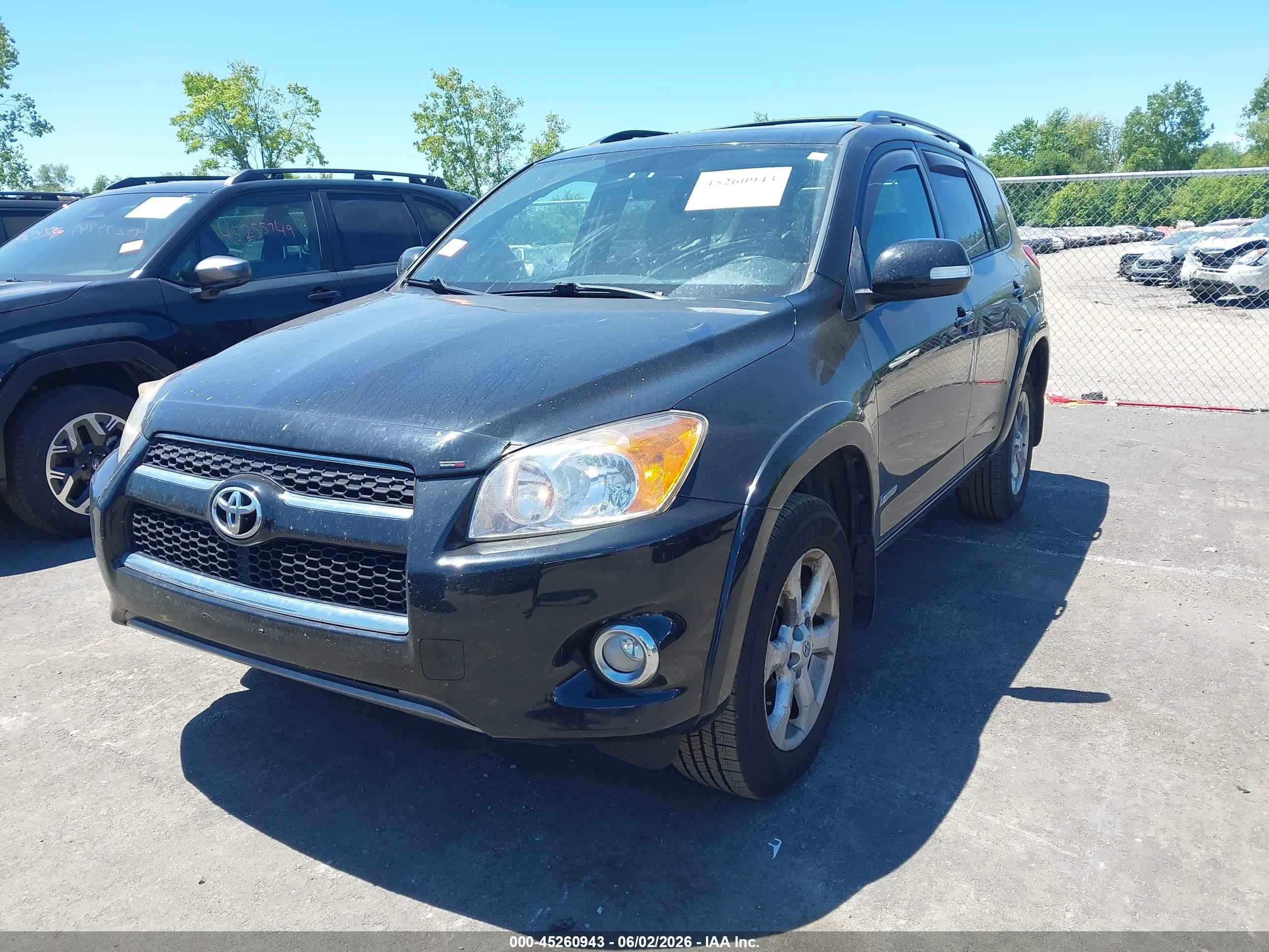 2010 Toyota Rav4 Limited Black vin: JTMDF4DV6AD029137