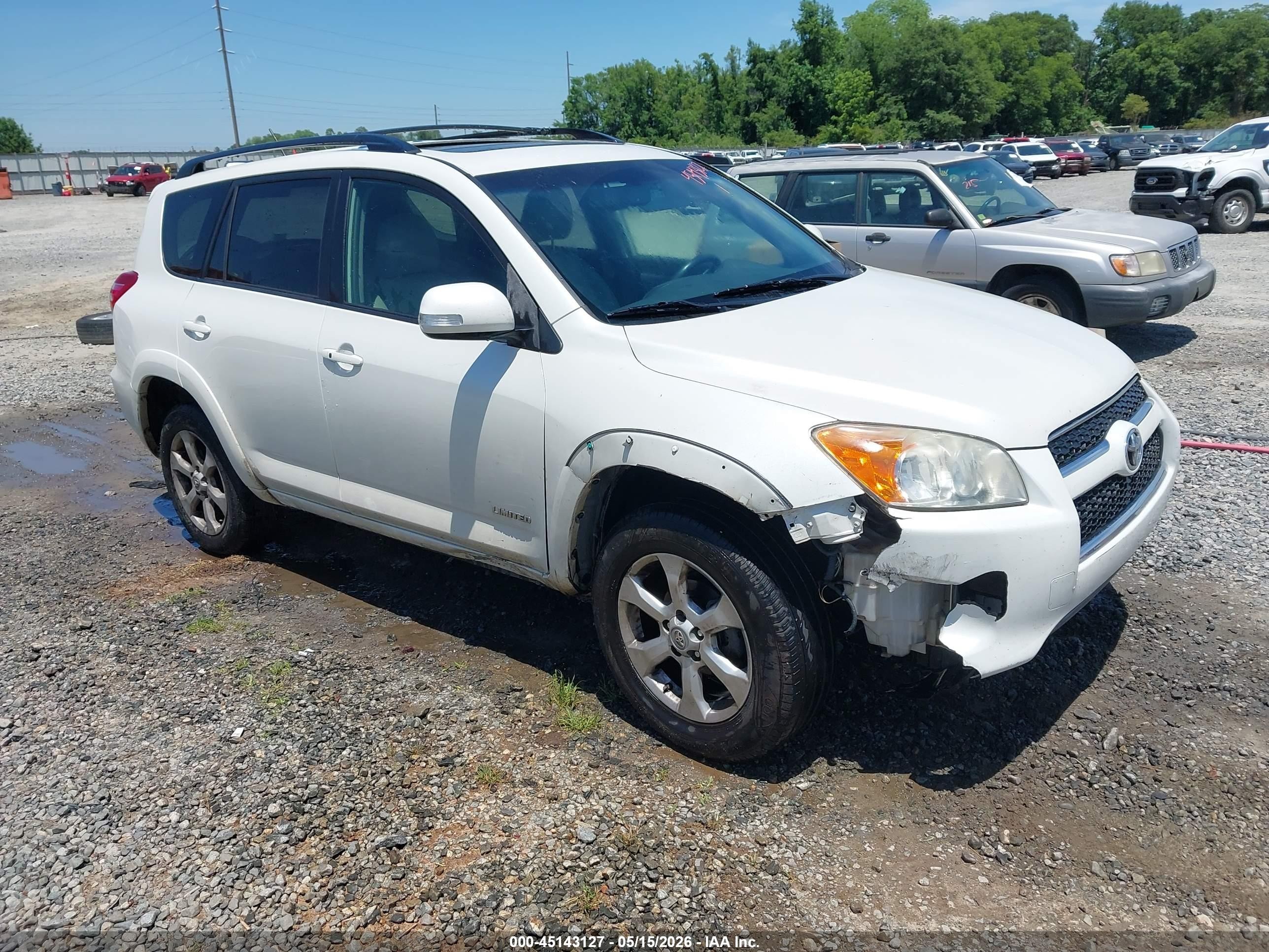 2010 Toyota Rav4 Limited White vin: JTMDF4DV7A5019145