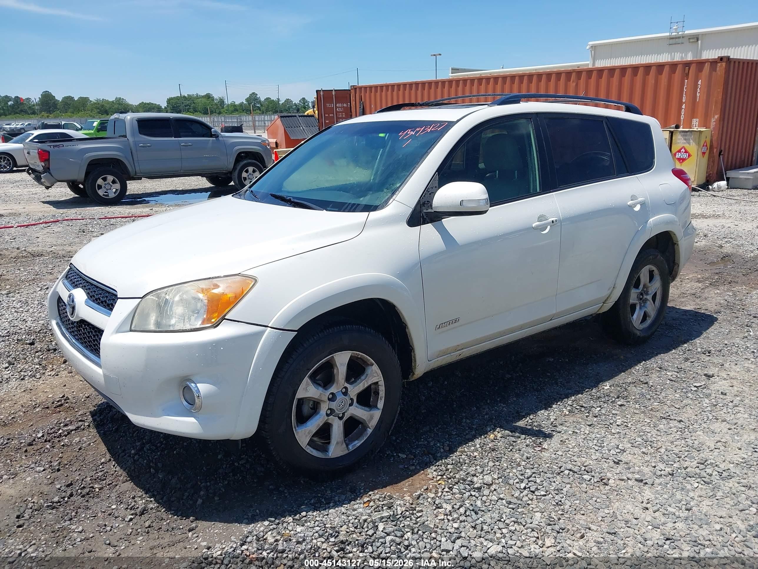 2010 Toyota Rav4 Limited White vin: JTMDF4DV7A5019145