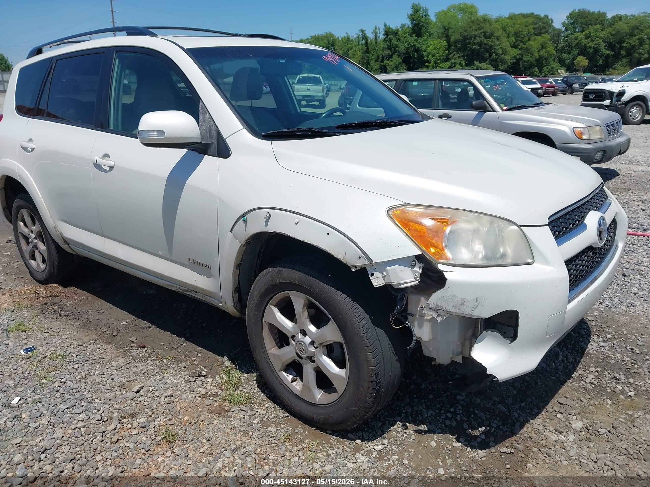 2010 Toyota Rav4 Limited White vin: JTMDF4DV7A5019145