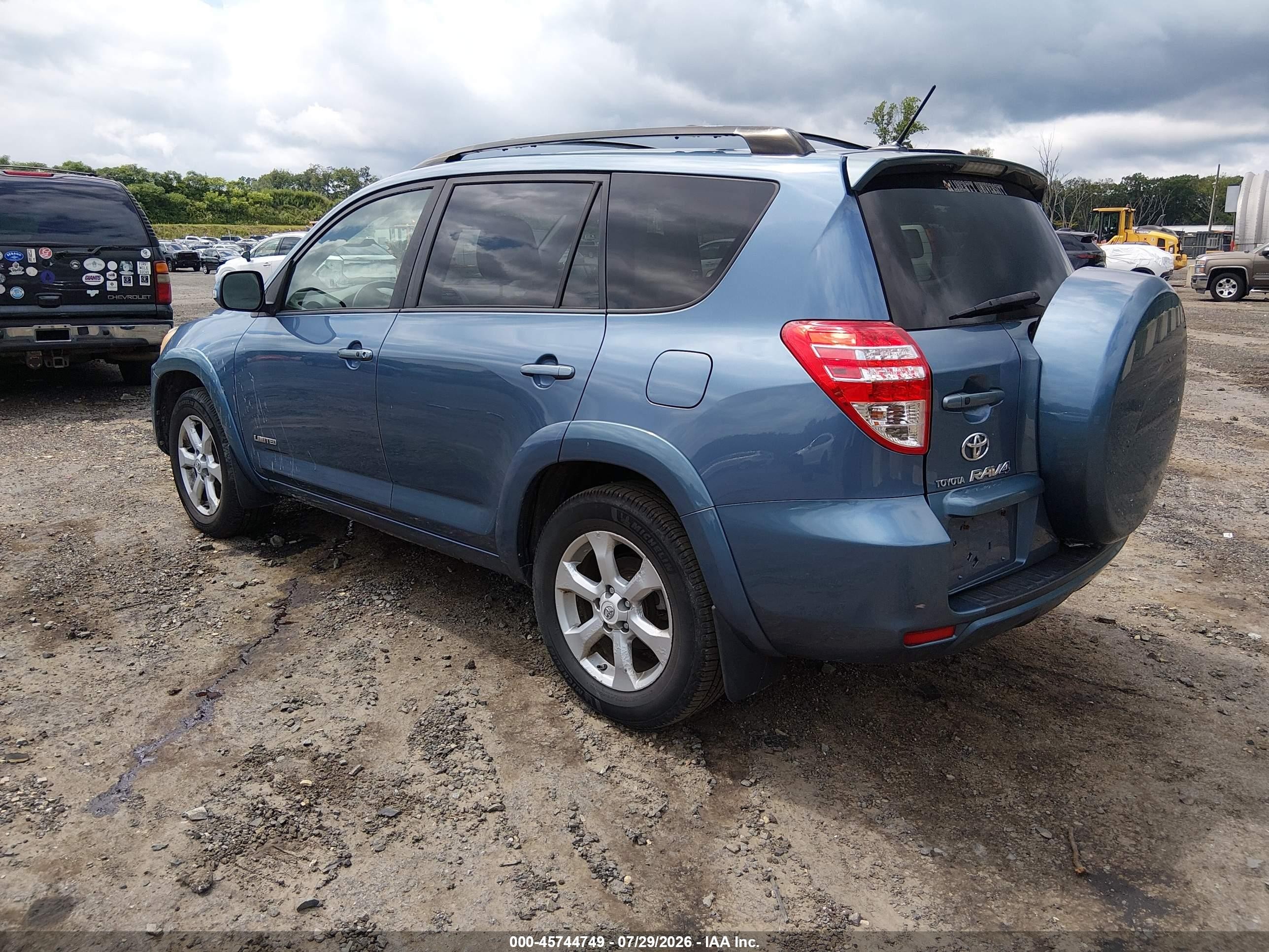 2010 Toyota Rav4 Limited Blue vin: JTMDF4DV7A5032932
