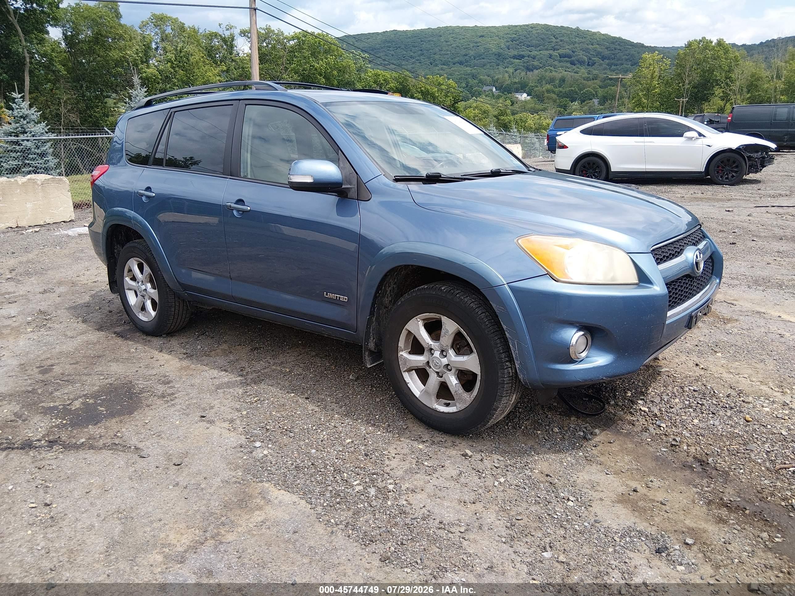2010 Toyota Rav4 Limited Blue vin: JTMDF4DV7A5032932