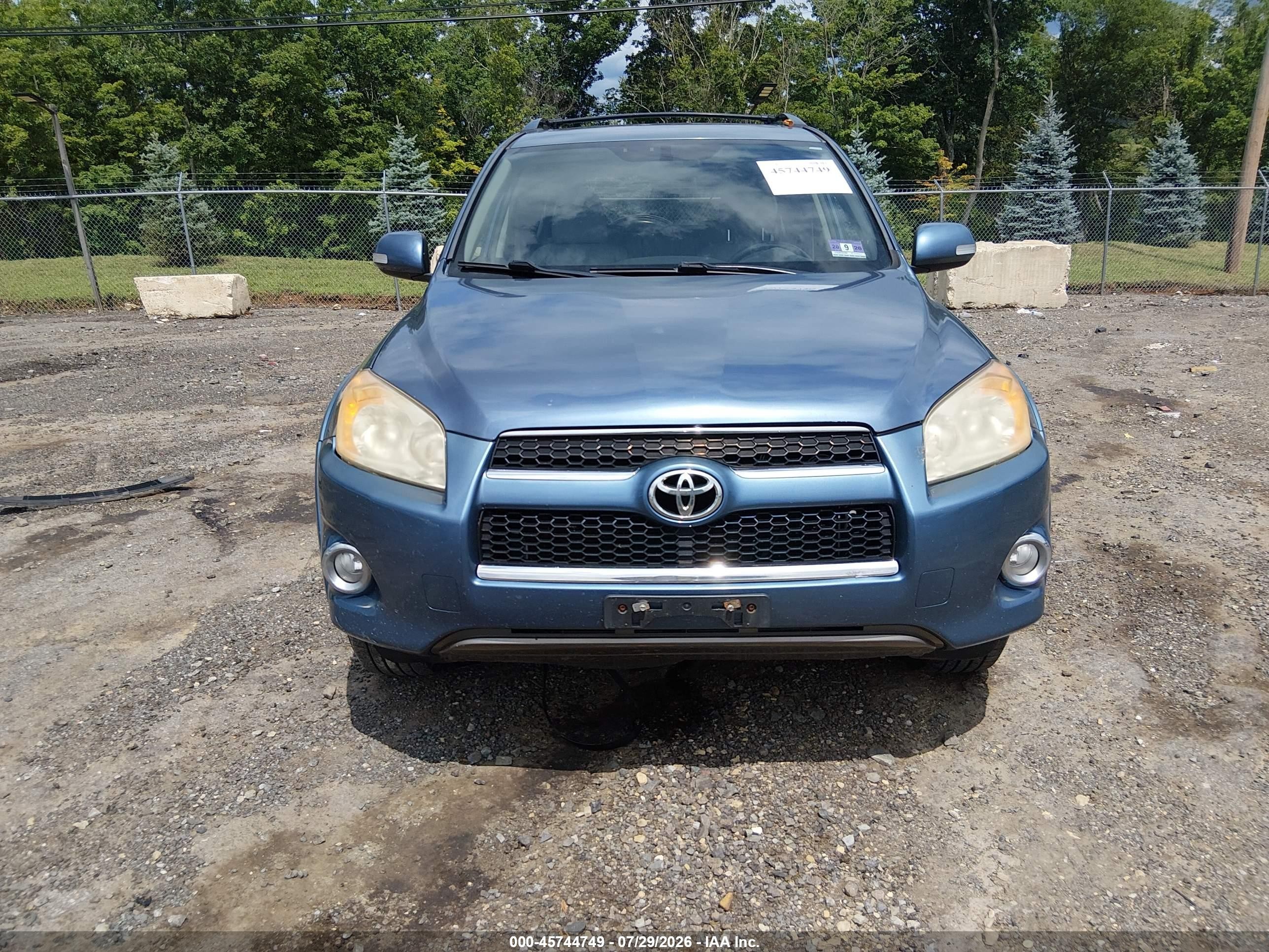 2010 Toyota Rav4 Limited Blue vin: JTMDF4DV7A5032932