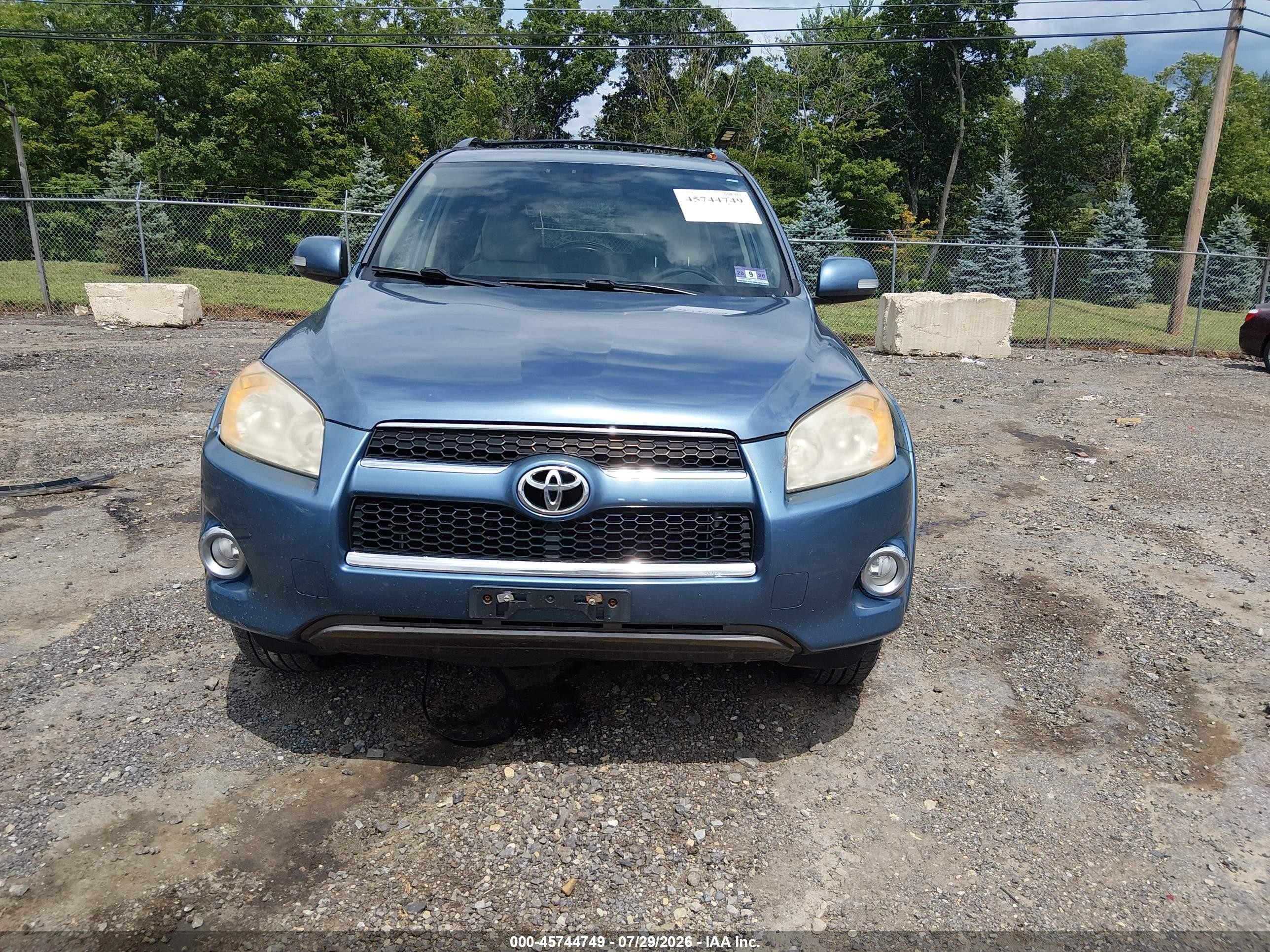 2010 Toyota Rav4 Limited Blue vin: JTMDF4DV7A5032932