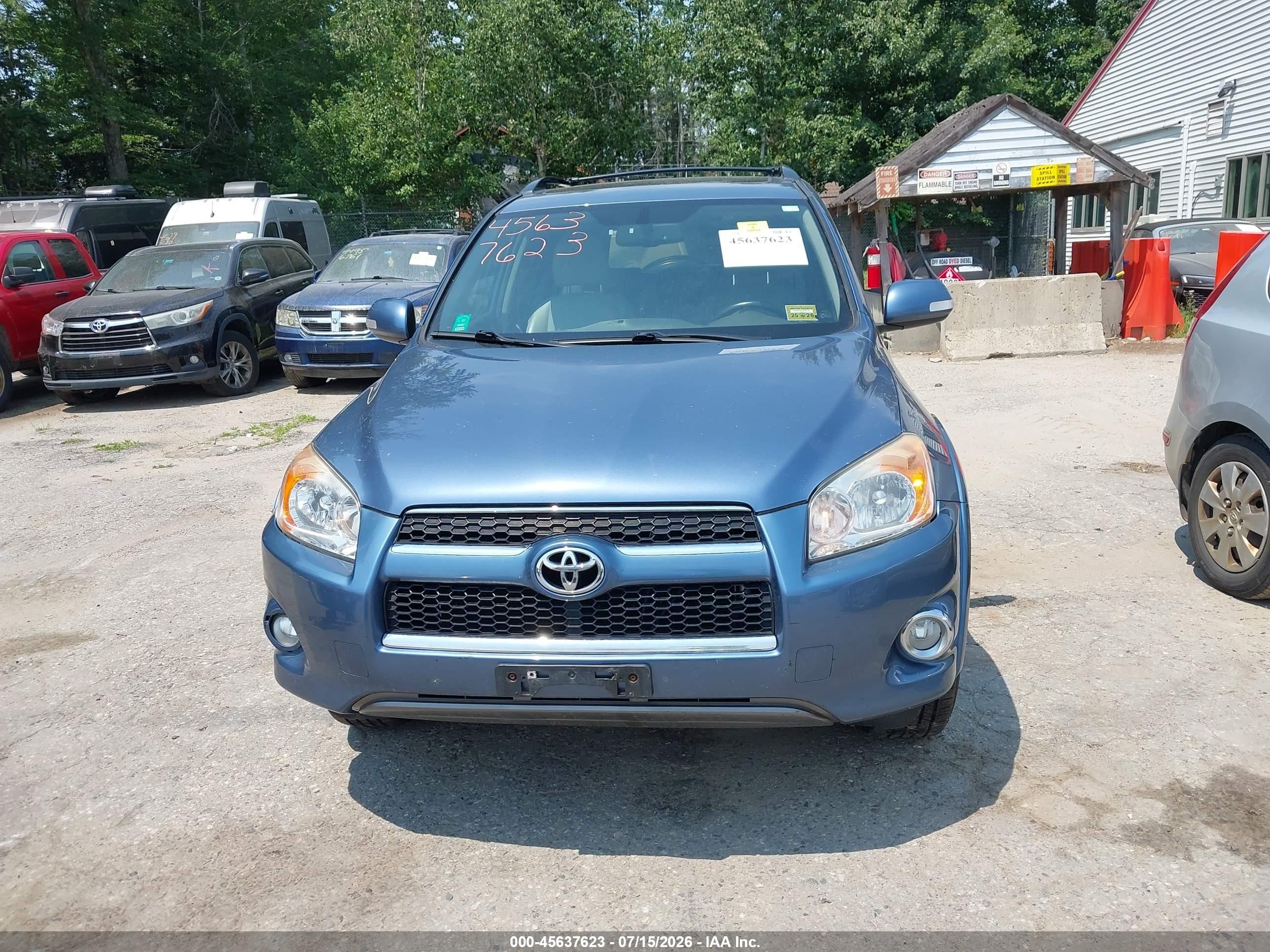 2010 Toyota Rav4 Limited Синий vin: JTMDF4DV8A5029795